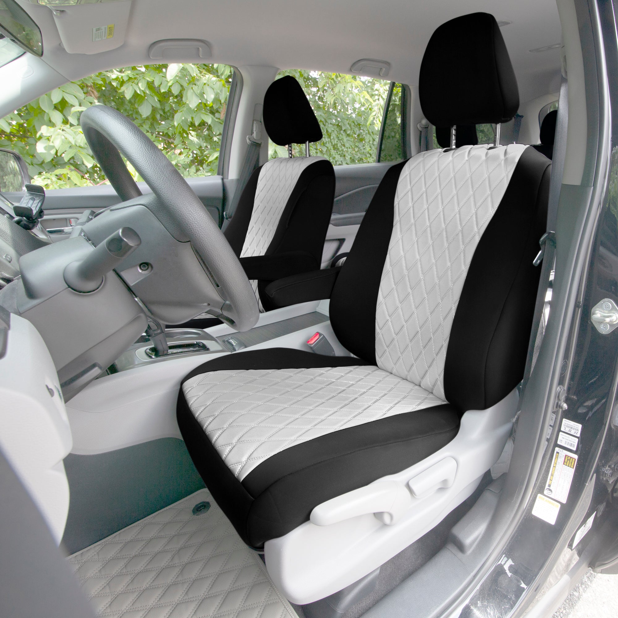 Honda Pilot 2016 - 2022 - Full Set Seat Covers - Gray Ultraflex Neoprene