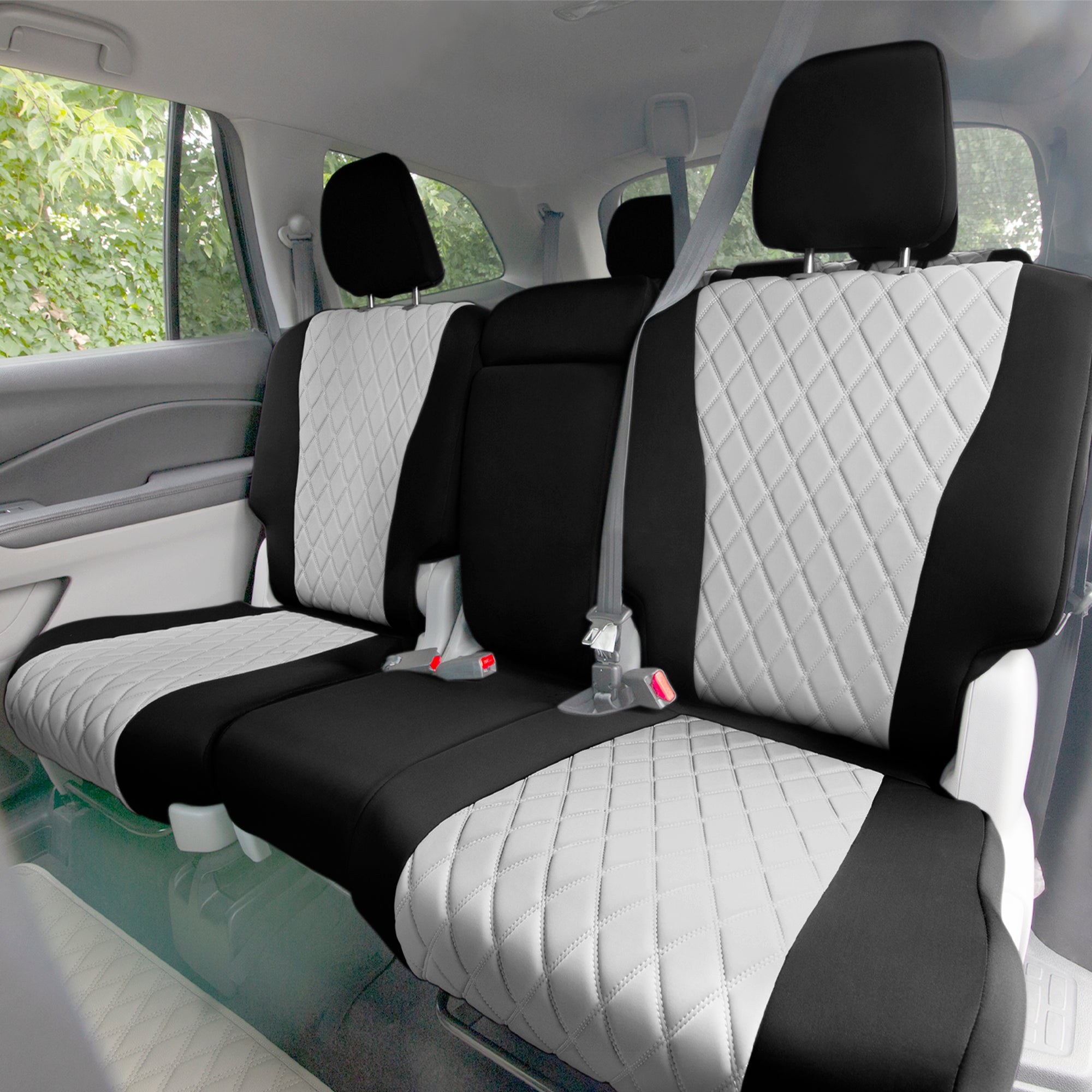 Honda Pilot 2016 - 2022 - 2nd Row Seat Covers - Gray Ultraflex Neoprene