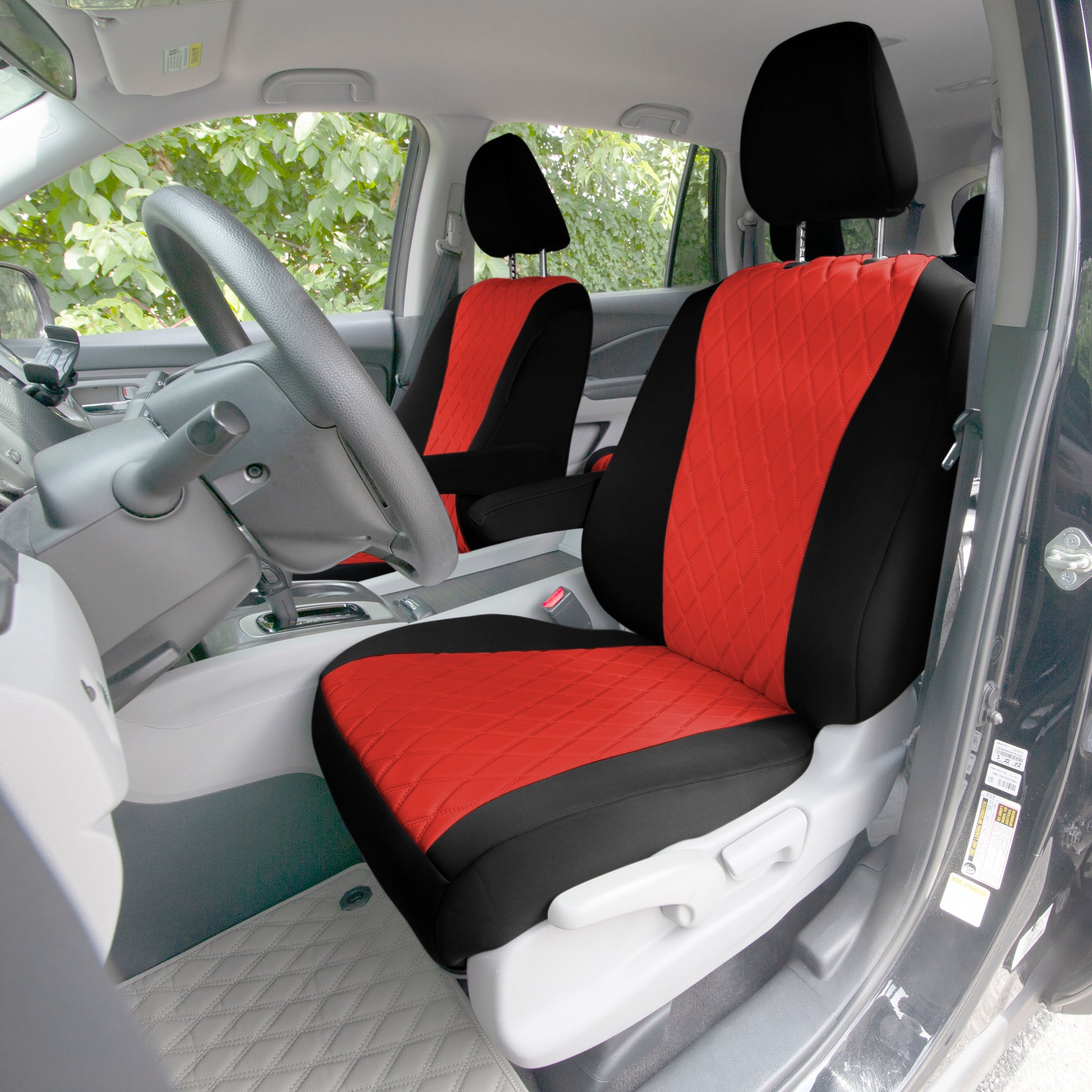 Honda Pilot 2016 - 2022 - Full Set Seat Covers - Red Ultraflex Neoprene