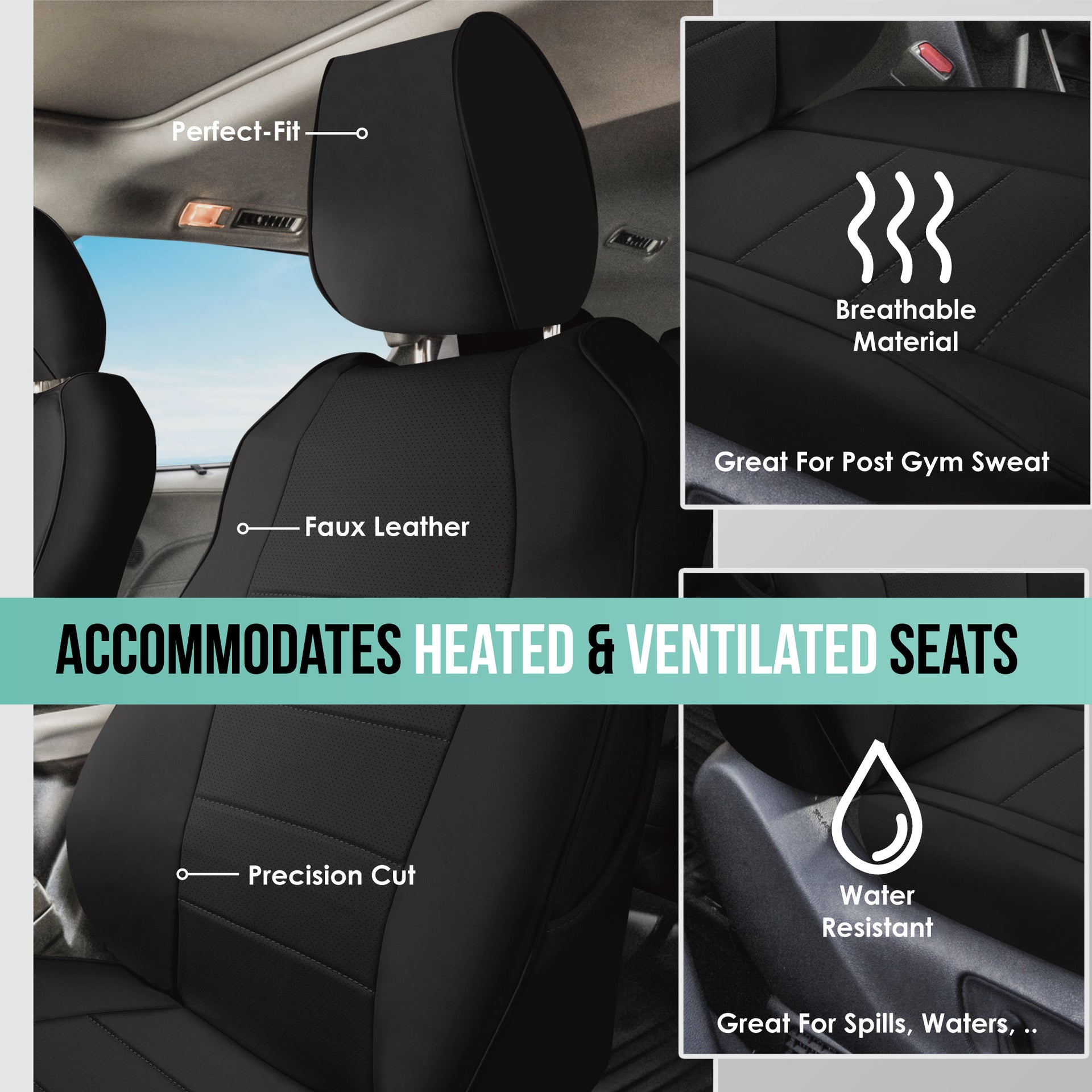 2021-2024 Toyota Sienna Custom Fit Car Seat Covers 7 or 8 Seater - Choose "Size" - Picture 23 of 73