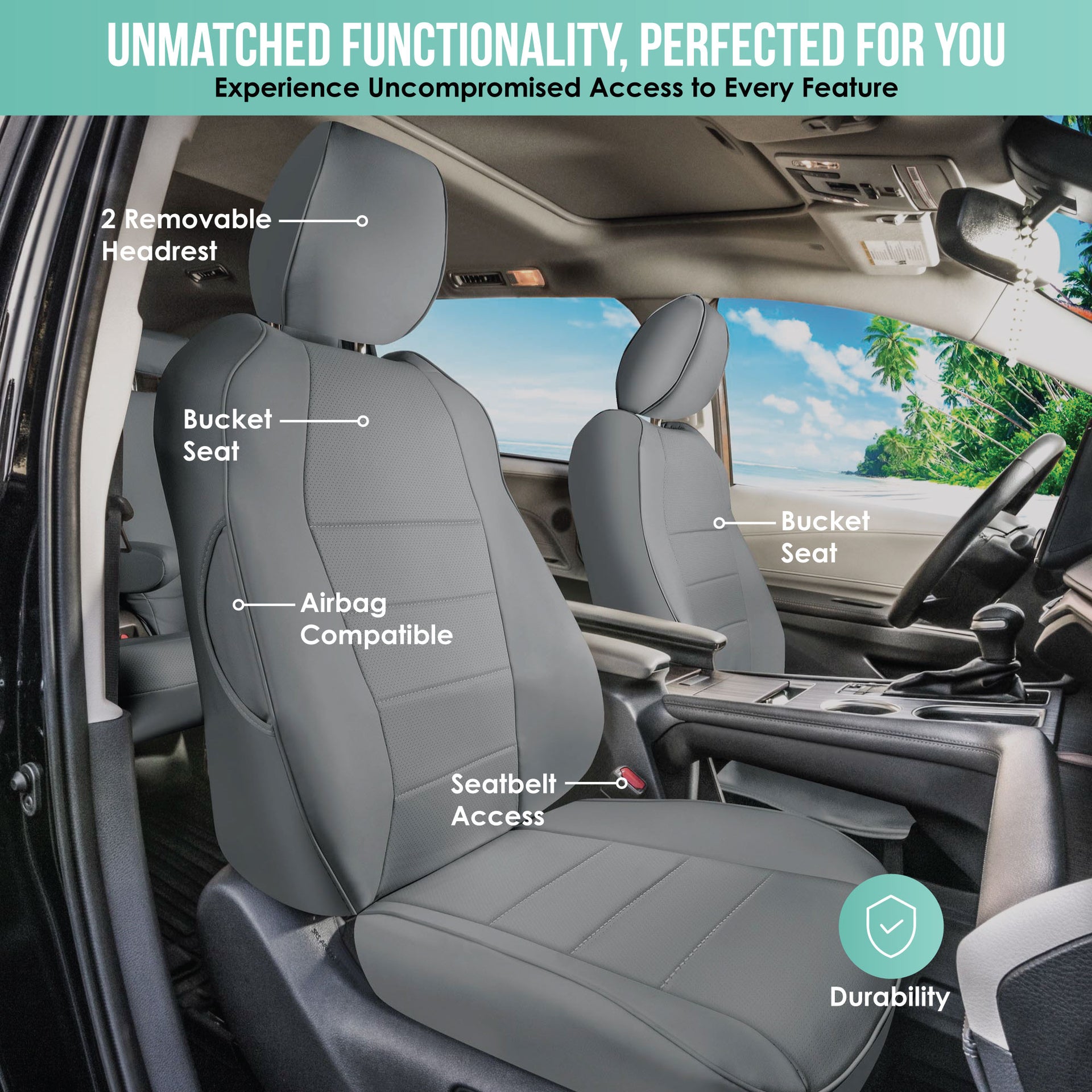 2021-2024 Toyota Sienna Custom Fit Car Seat Covers 7 or 8 Seater - Choose "Size" - Picture 73 of 73