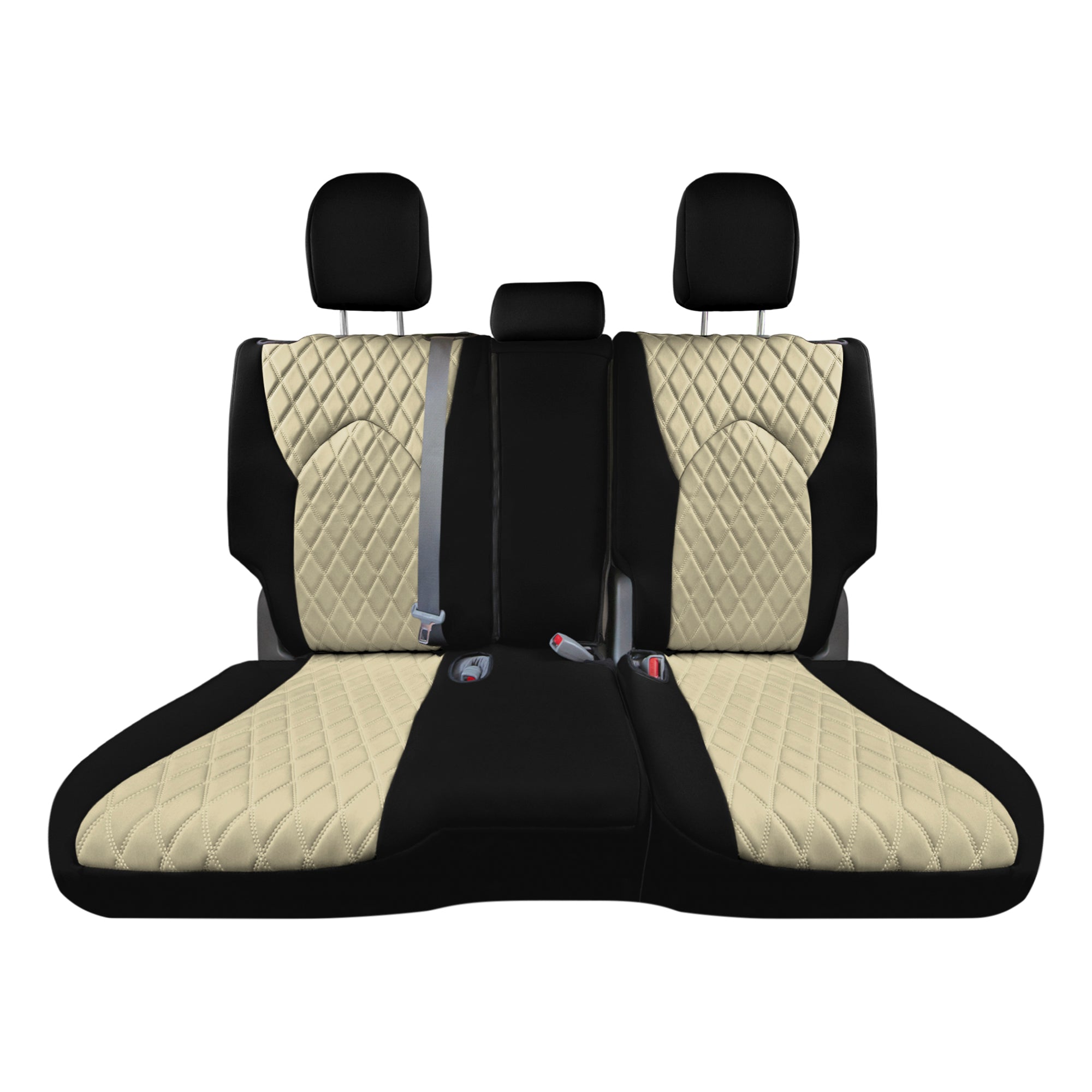 Toyota Highlander - 2020 - 2024  - 2nd Row Set Seat Covers - Beige Ultraflex Neoprene