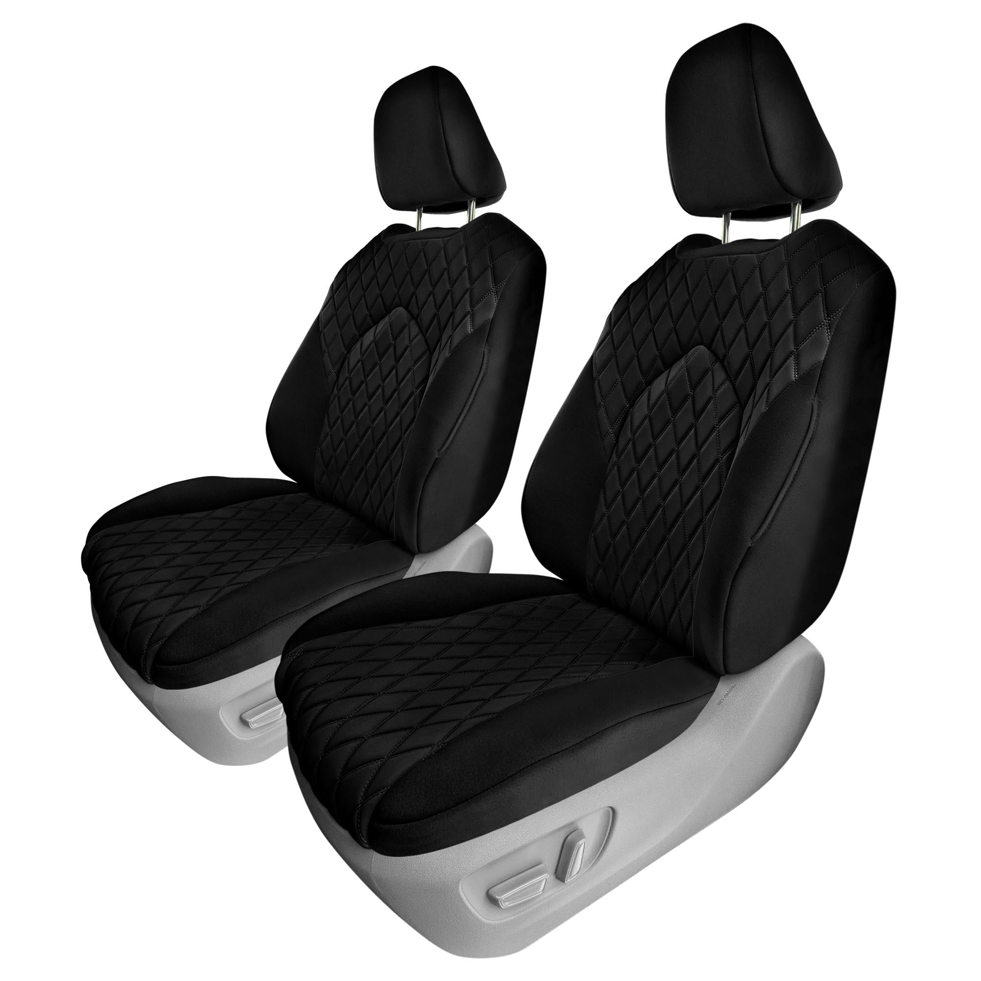 Toyota Highlander - 2020 - 2024  - Front Set Seat Covers - Black Ultraflex Neoprene