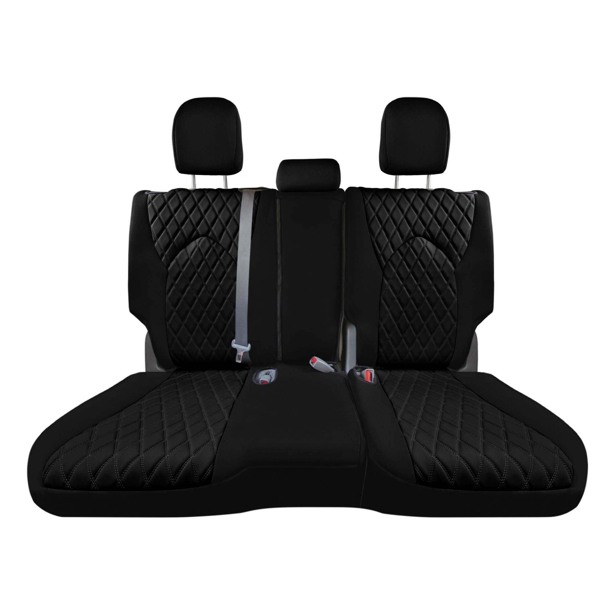 Toyota Highlander - 2020 - 2024  - 2nd Row Set Seat Covers - Black Ultraflex Neoprene