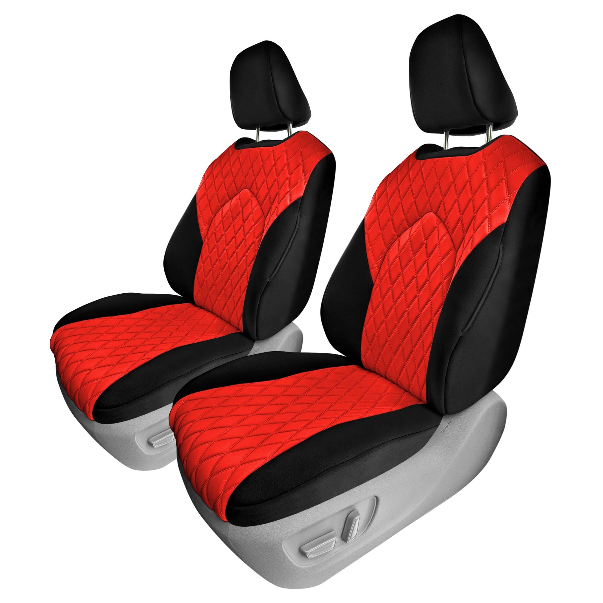 Toyota Highlander - 2020 - 2023 - Front Set Seat Covers - Red Neoprene