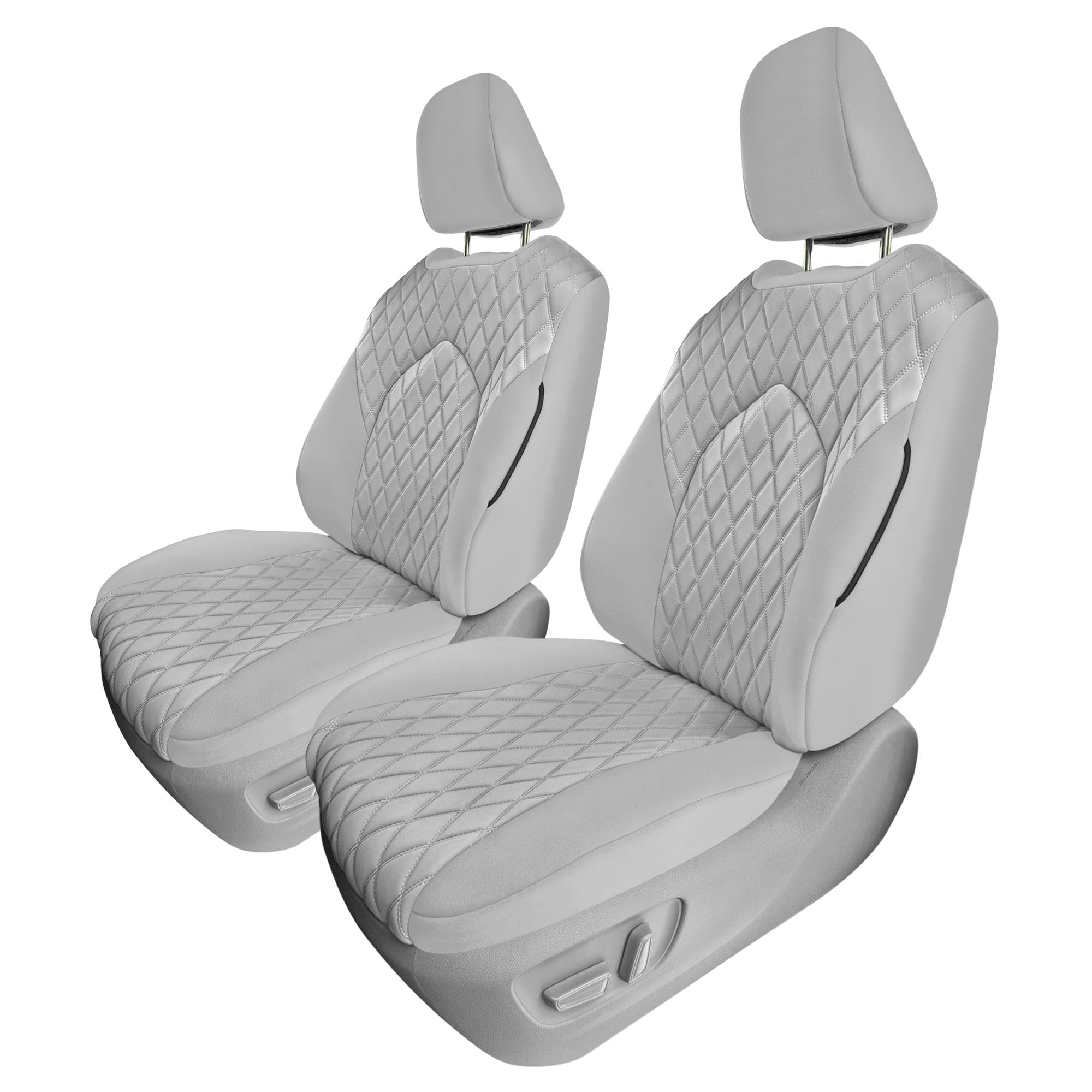 Toyota Highlander - 2020 - 2024  - Front Set Seat Covers - Solid Gray