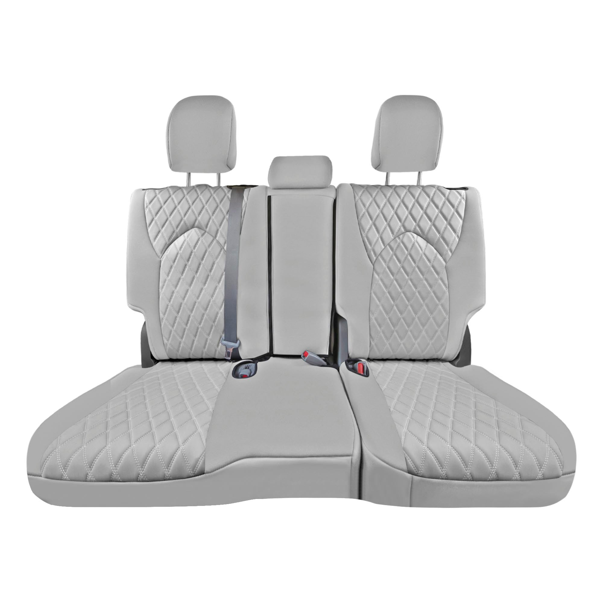 Custom Fit Seat Covers for Toyota Highlander 2020 2024 2nd Row Set Seat Covers Solid Gray