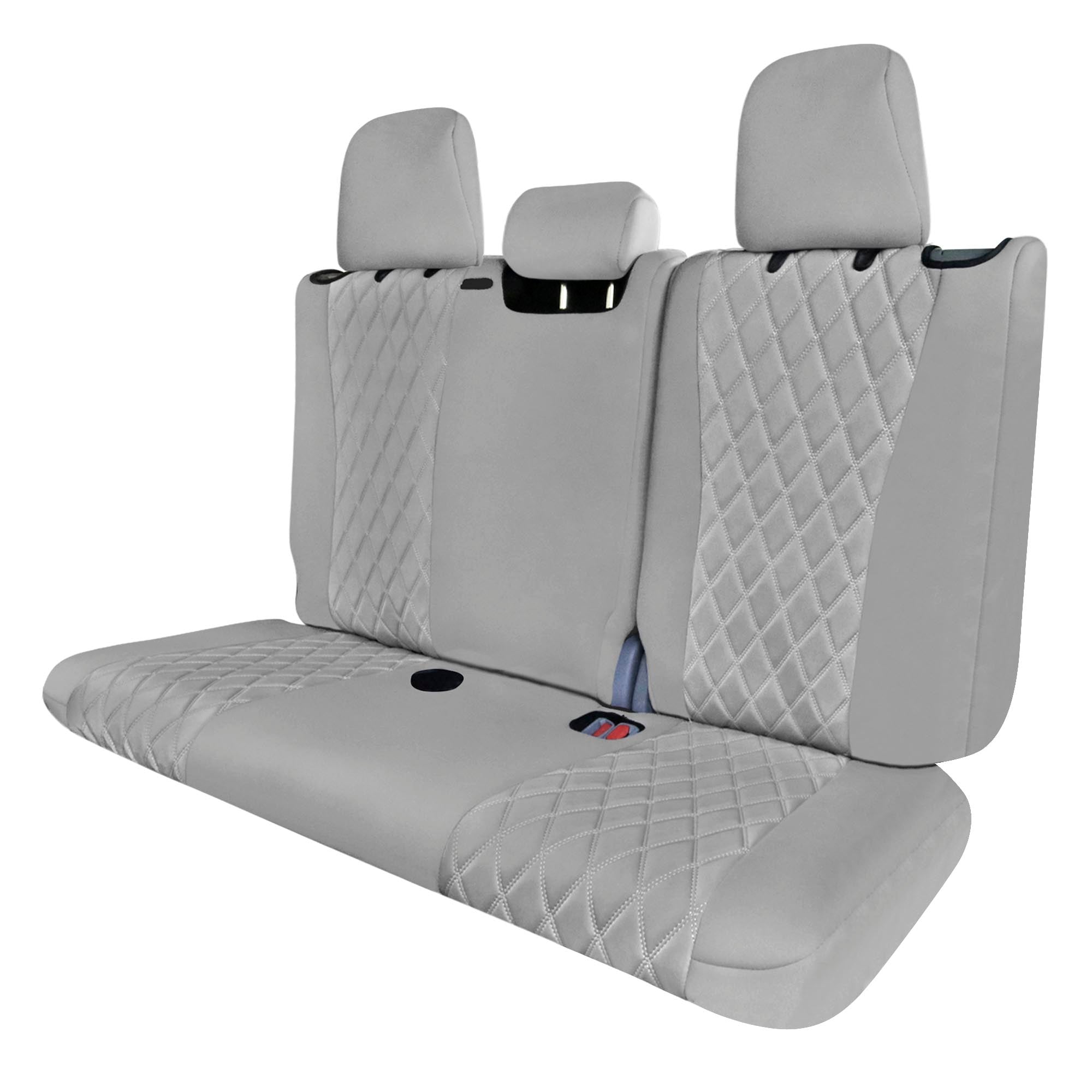 Toyota Highlander - 2020 - 2024  - 3rd Row Set Seat Covers - Solid Gray Ultraflex Neoprene