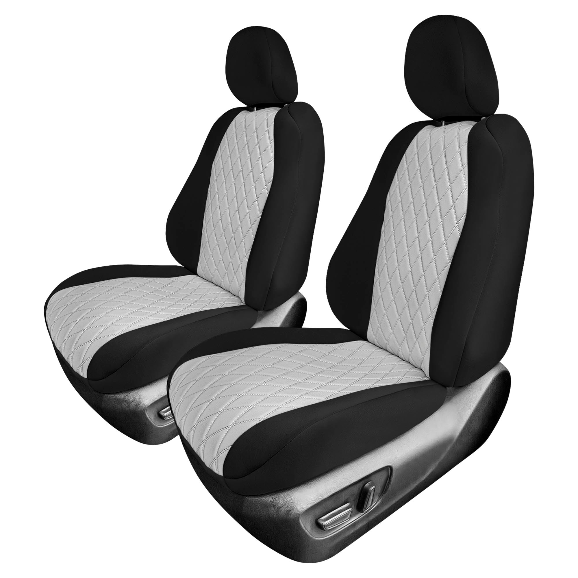 Toyota Sienna - 2021 - 2024 - Front Set Seat Covers - Gray Ultraflex Neoprene