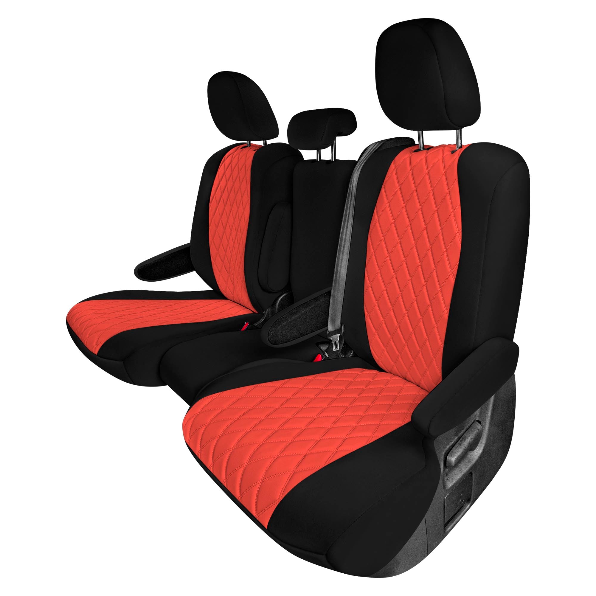 Toyota Sienna 2021 2nd Row Set Seat Covers Red Neoprene