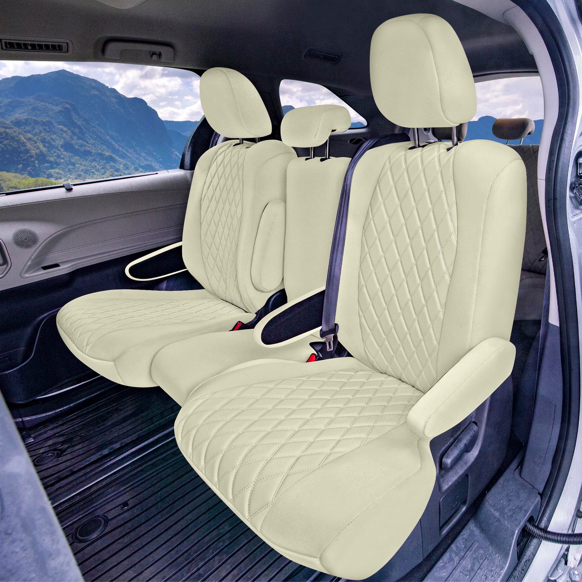 2021-2024 Toyota Sienna Custom Fit Car Seat Covers 7 or 8 Seater - Choose "Size" - Picture 50 of 73
