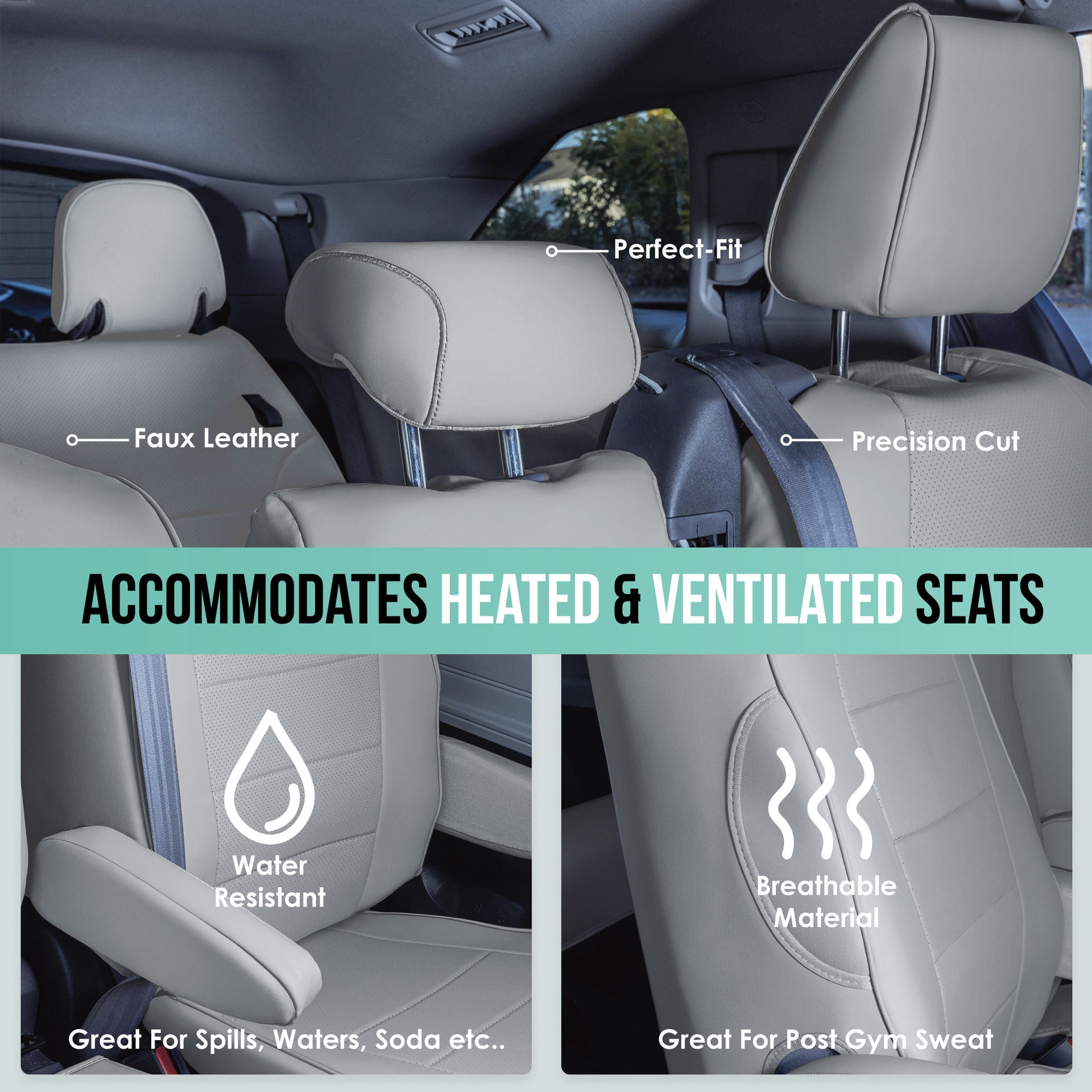 2021-2024 Toyota Sienna Custom Fit Car Seat Covers 7 or 8 Seater - Choose "Size" - Picture 72 of 73