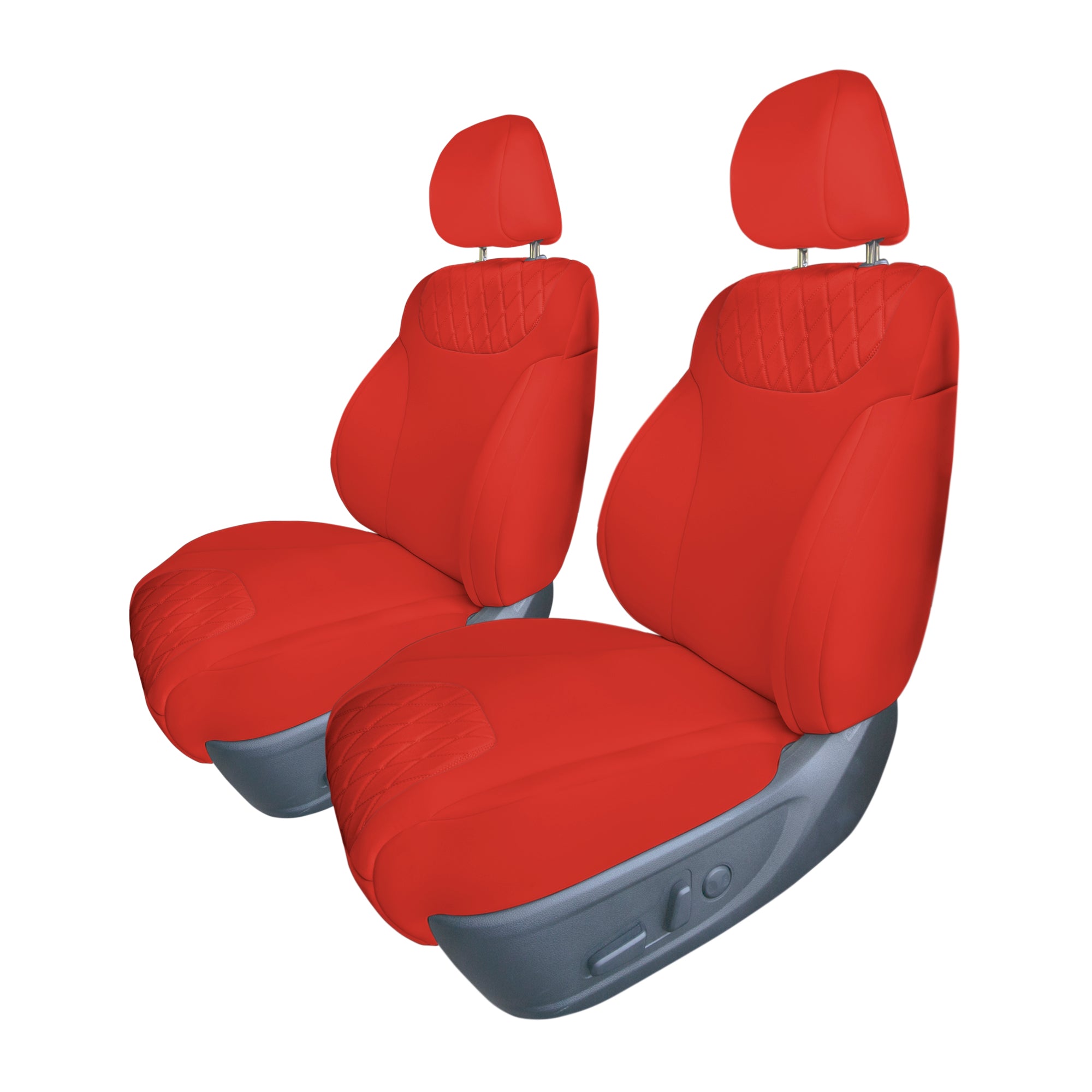 Hyundai Santa Fe 2019 - 2023- Front Set Seat Covers - Solid Red Ultraflex Neoprene