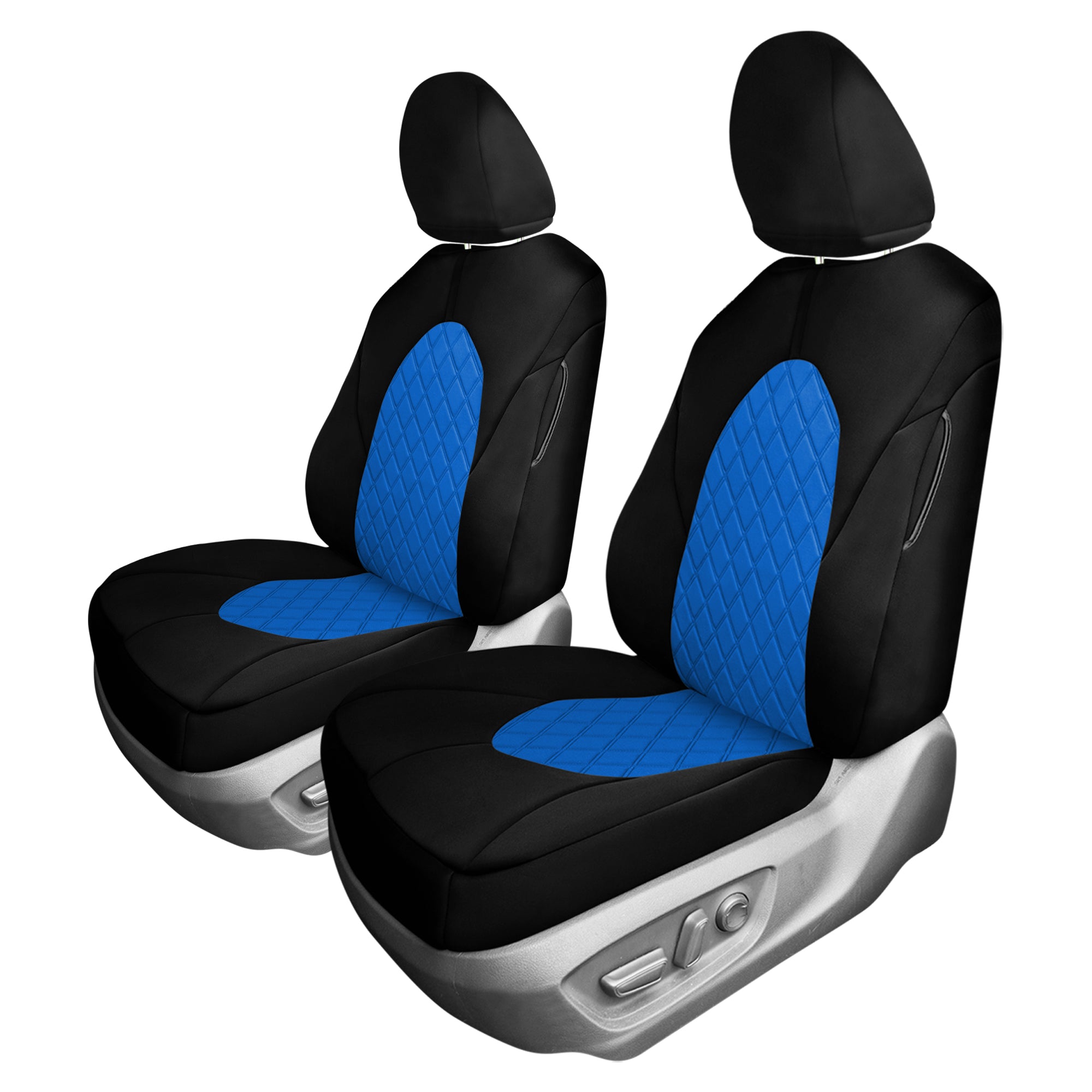 Toyota Camry 2018 - 2024  - Front Set Seat Covers - Blue Ultraflex Neoprene