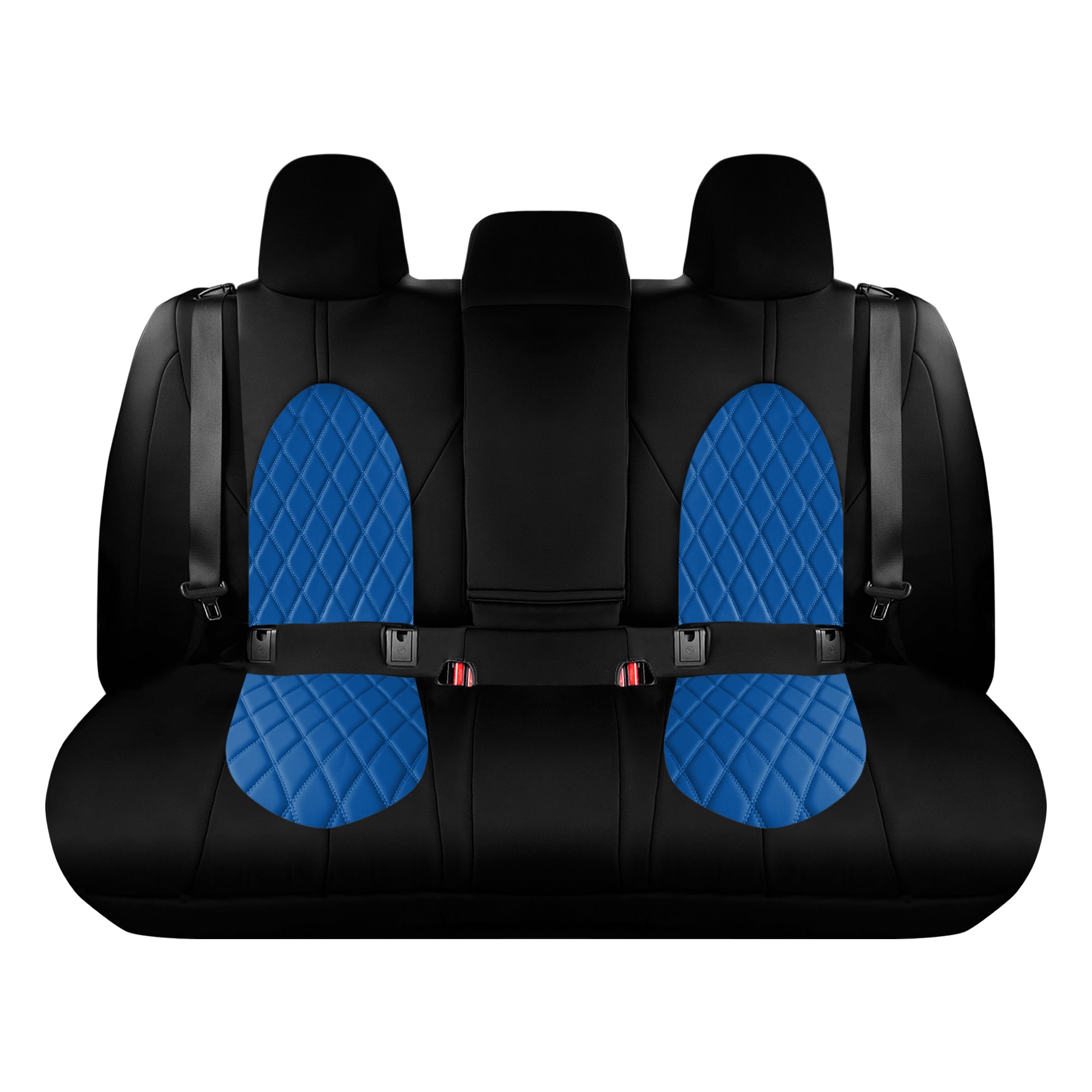 Toyota Camry 2018 2024 Rear Set Seat Covers Blue Neoprene