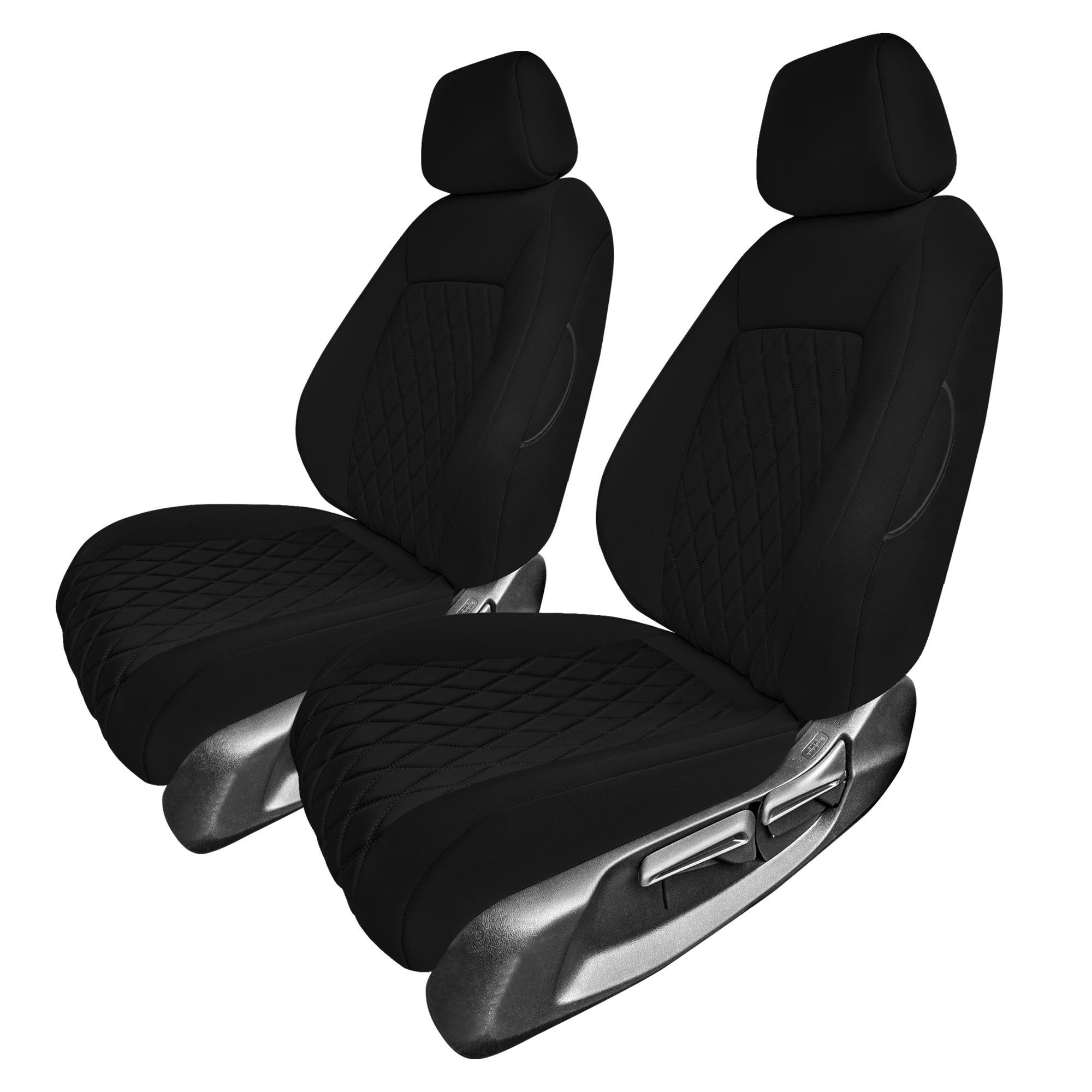 Honda Civic 2016 - 2025 Front Set Seat Covers - Black Ultraflex Neoprene