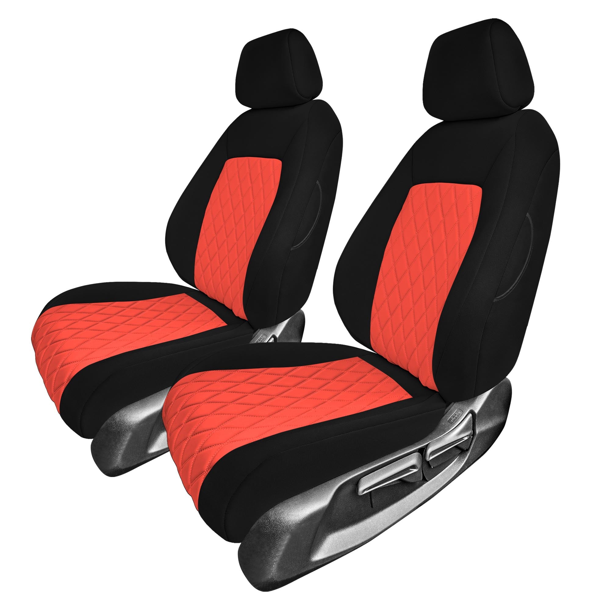 Honda Civic 2016 - 2025 Front Set Seat Covers - Red Ultraflex Neoprene