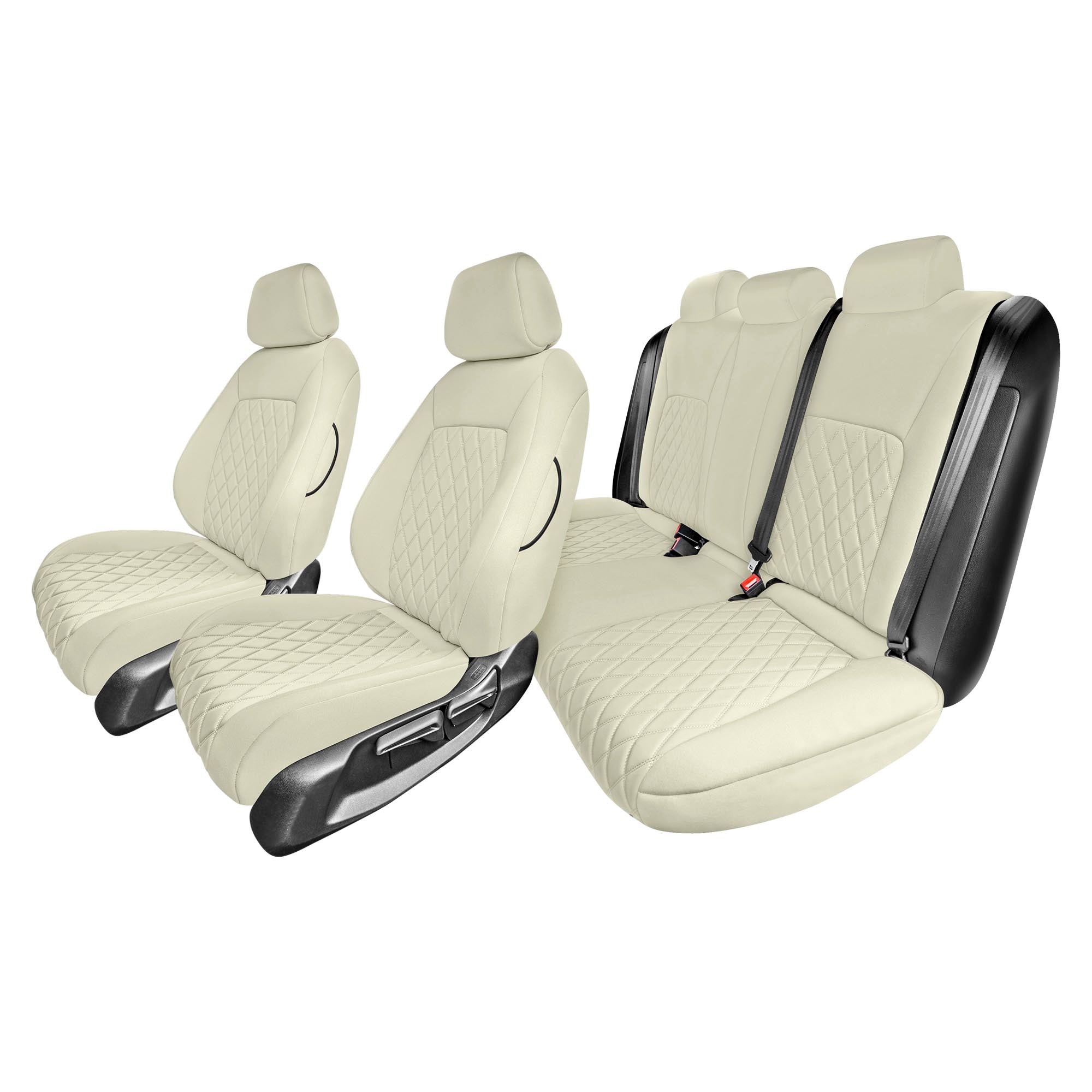 Honda Civic 2020 - 2024 Full Set Seat Covers – Solid Beige Neoprene