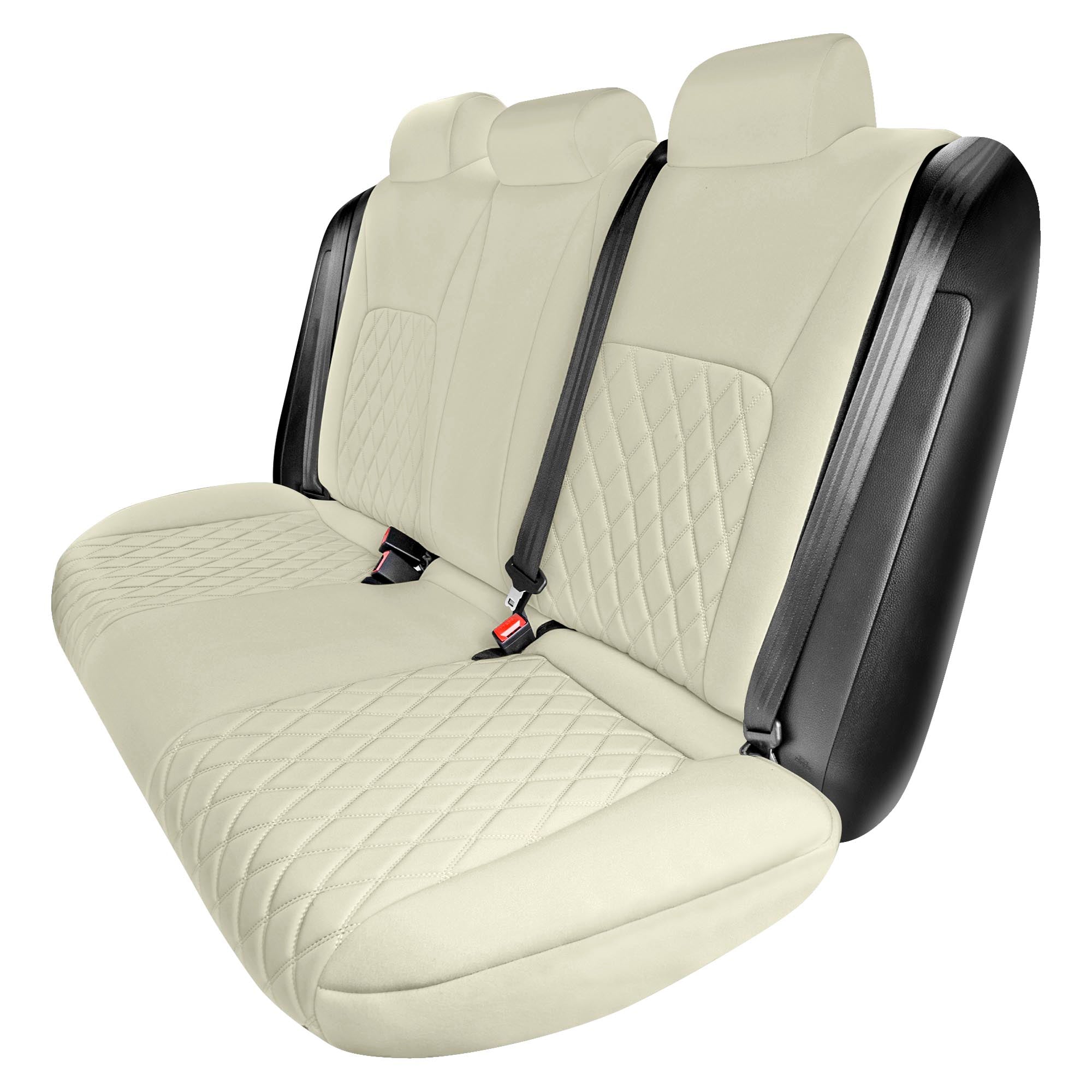 Honda Civic 2020 - 2024 Rear Set Seat Covers – Solid Beige Neoprene
