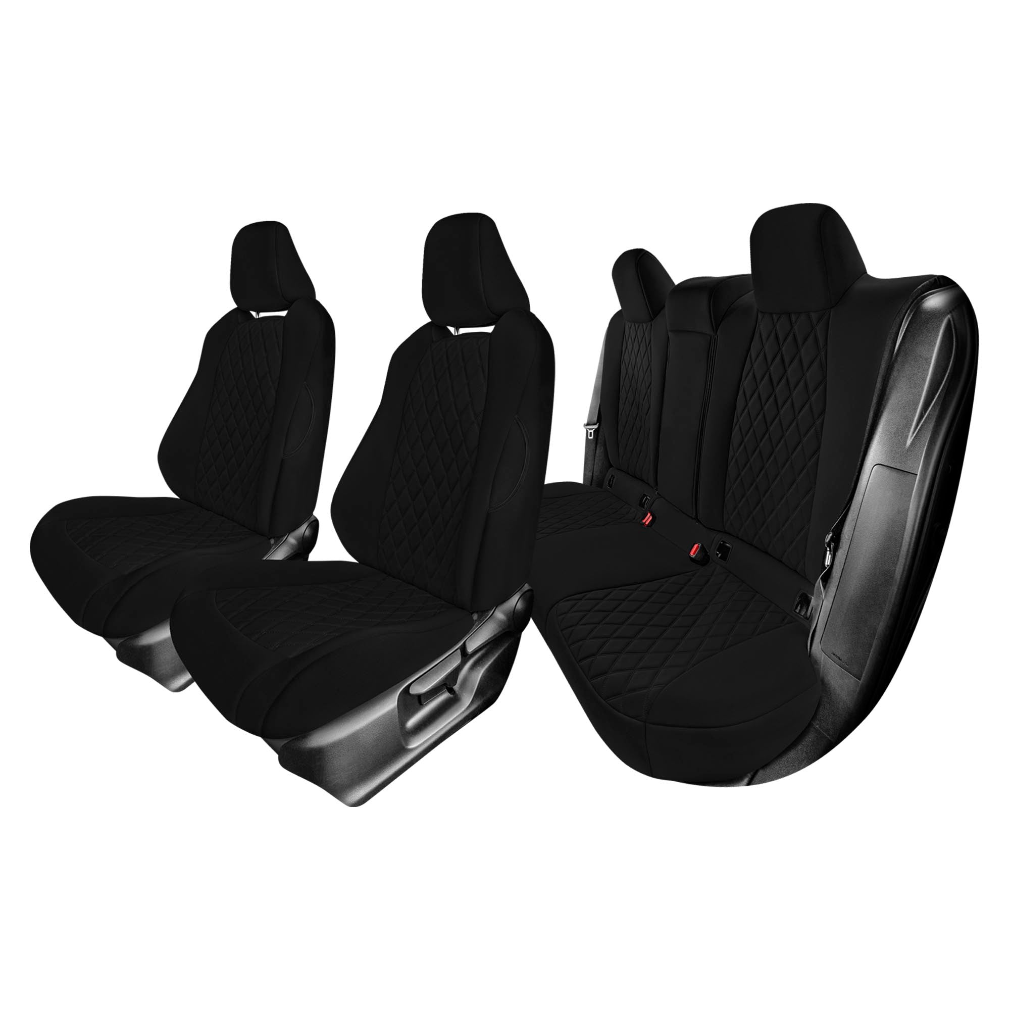 Toyota Corolla - 2020-2024 - Full Set Seat Covers - Black Ultraflex Neoprene