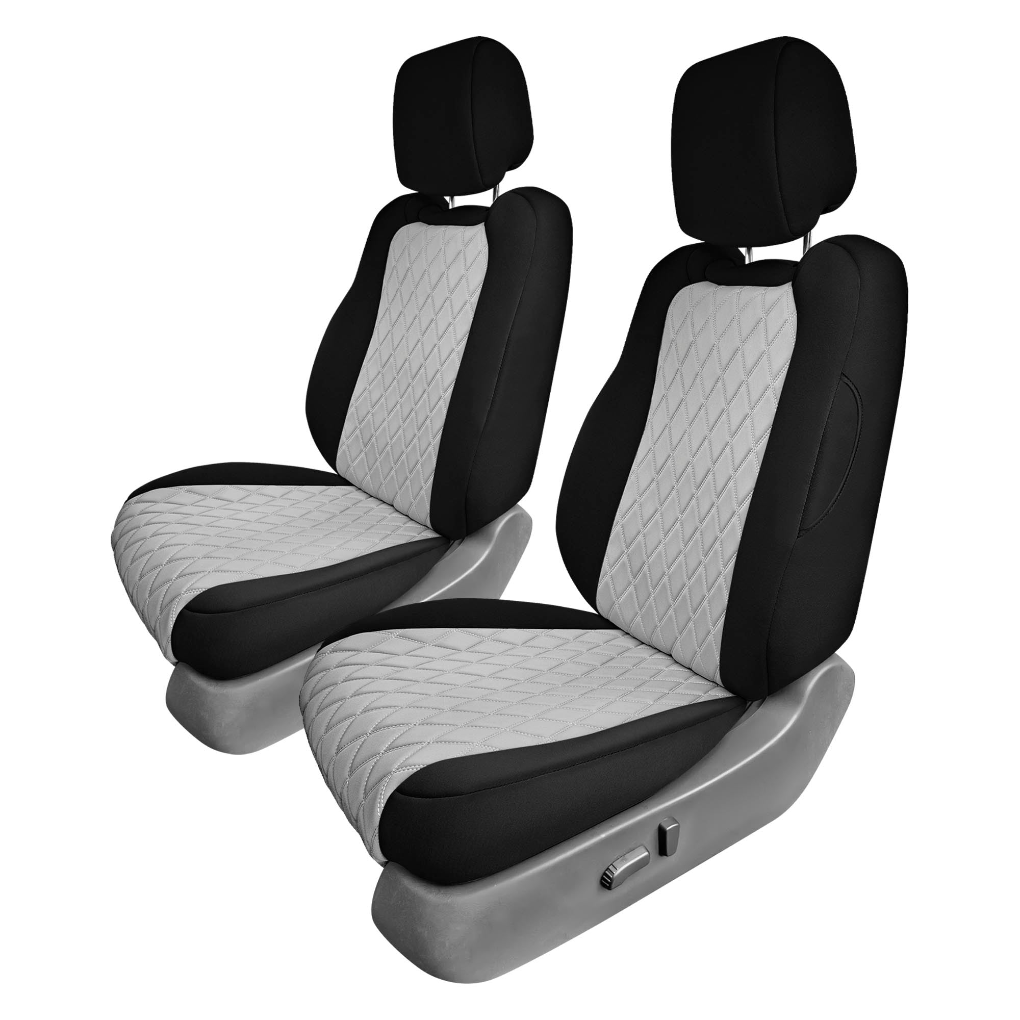 Nissan Frontier - 2022-2024 - Front Set Seat Covers - Gray Ultraflex Neoprene