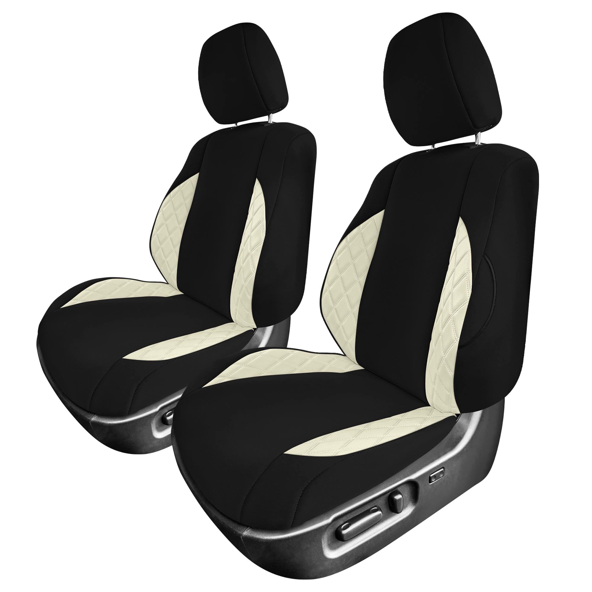 Toyota Tacoma - 2016-2023 - Front Set Seat Covers - Beige Ultraflex Neoprene