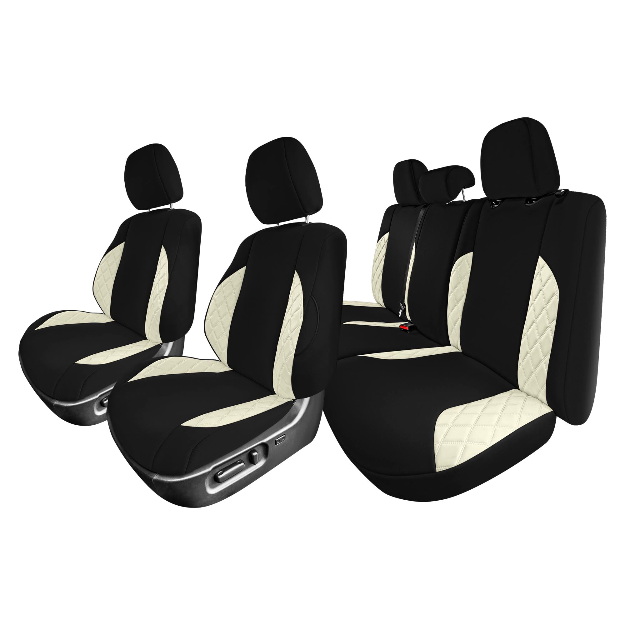 Toyota Tacoma - 2016-2023 - Full Set Seat Covers - Beige Ultraflex Neoprene