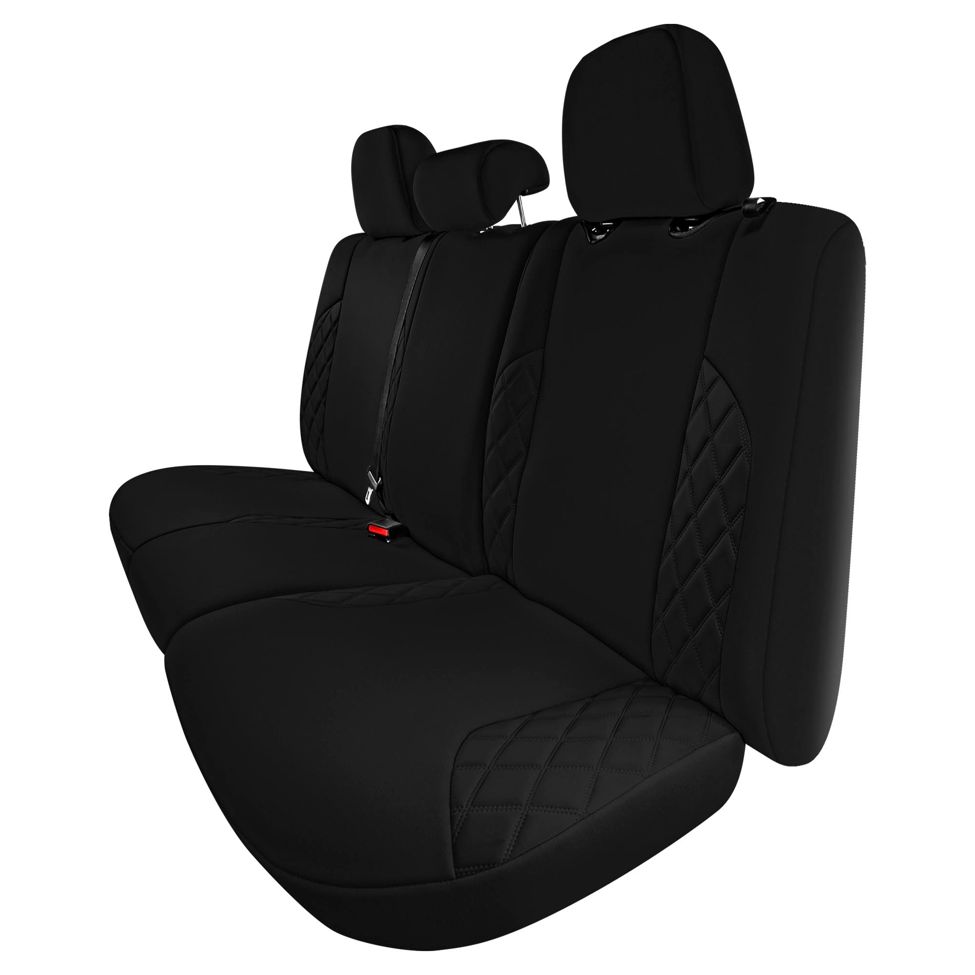 Toyota Tacoma - 2016-2023 - Rear Set Seat Covers - Black Ultraflex Neoprene