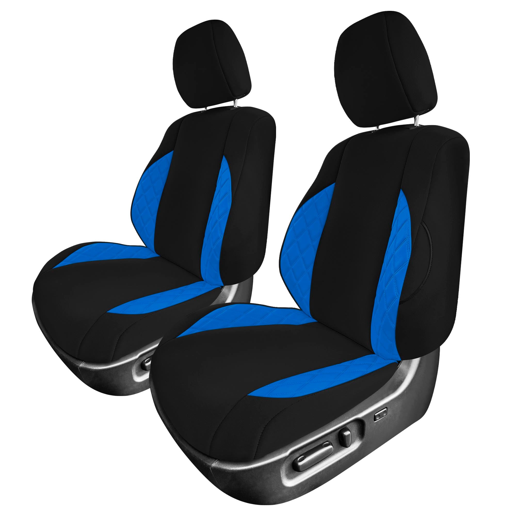 Toyota Tacoma - 2016-2023 - Front Set Seat Covers - Blue Ultraflex Neoprene