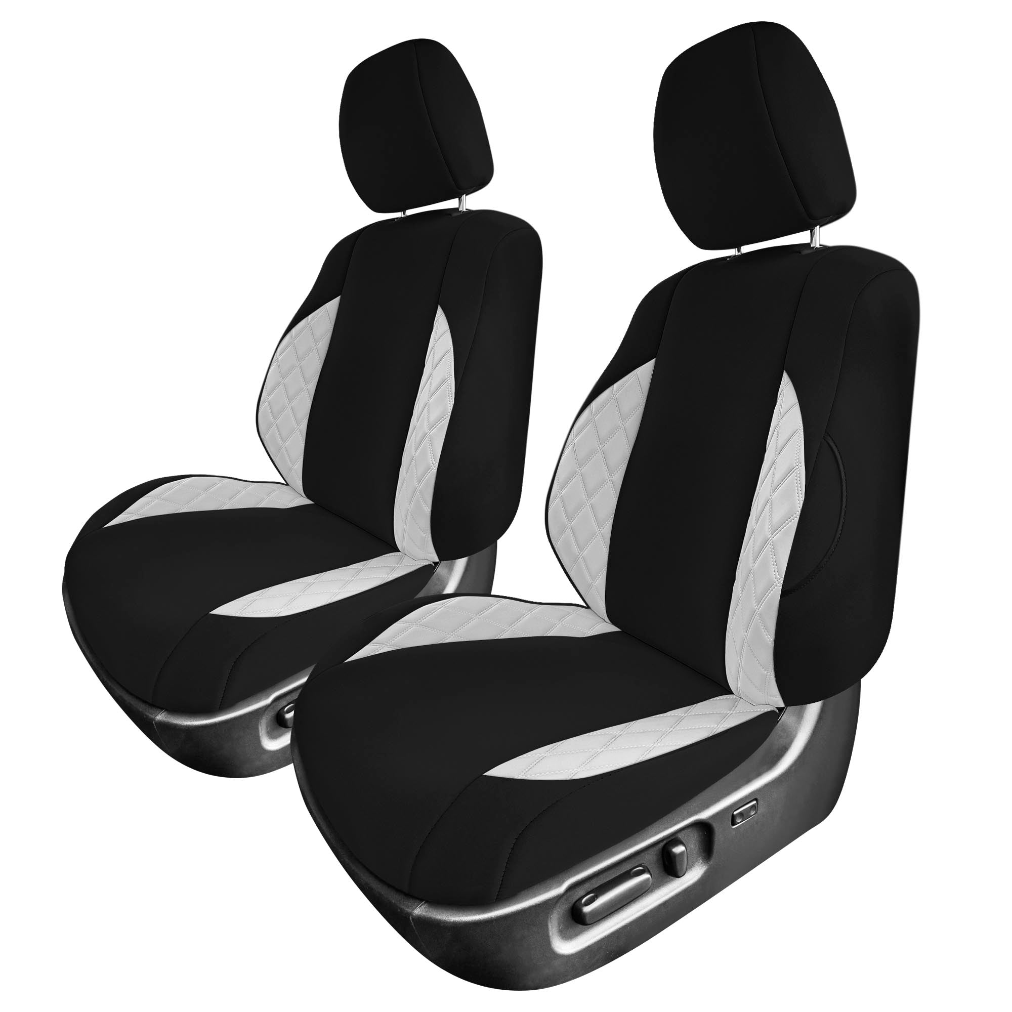 Toyota Tacoma - 2016-2023 - Front Set Seat Covers - Gray Ultraflex Neoprene