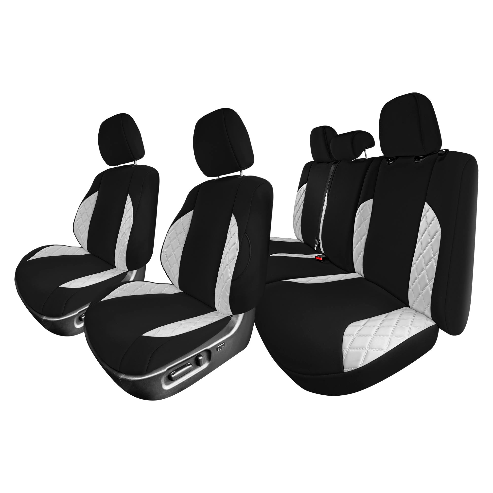 Toyota Tacoma - 2016-2023 - Full Set Seat Covers - Gray Ultraflex Neoprene