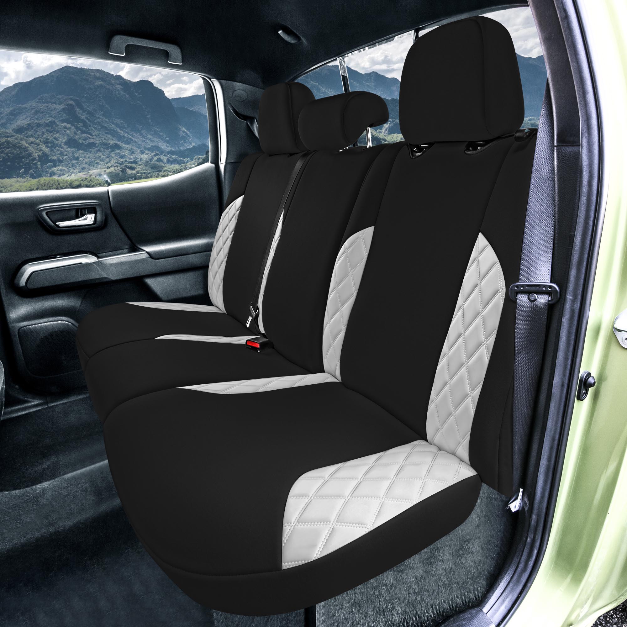 Toyota Tacoma - 2016-2023 - Rear Set Seat Covers - Gray Ultraflex Neoprene
