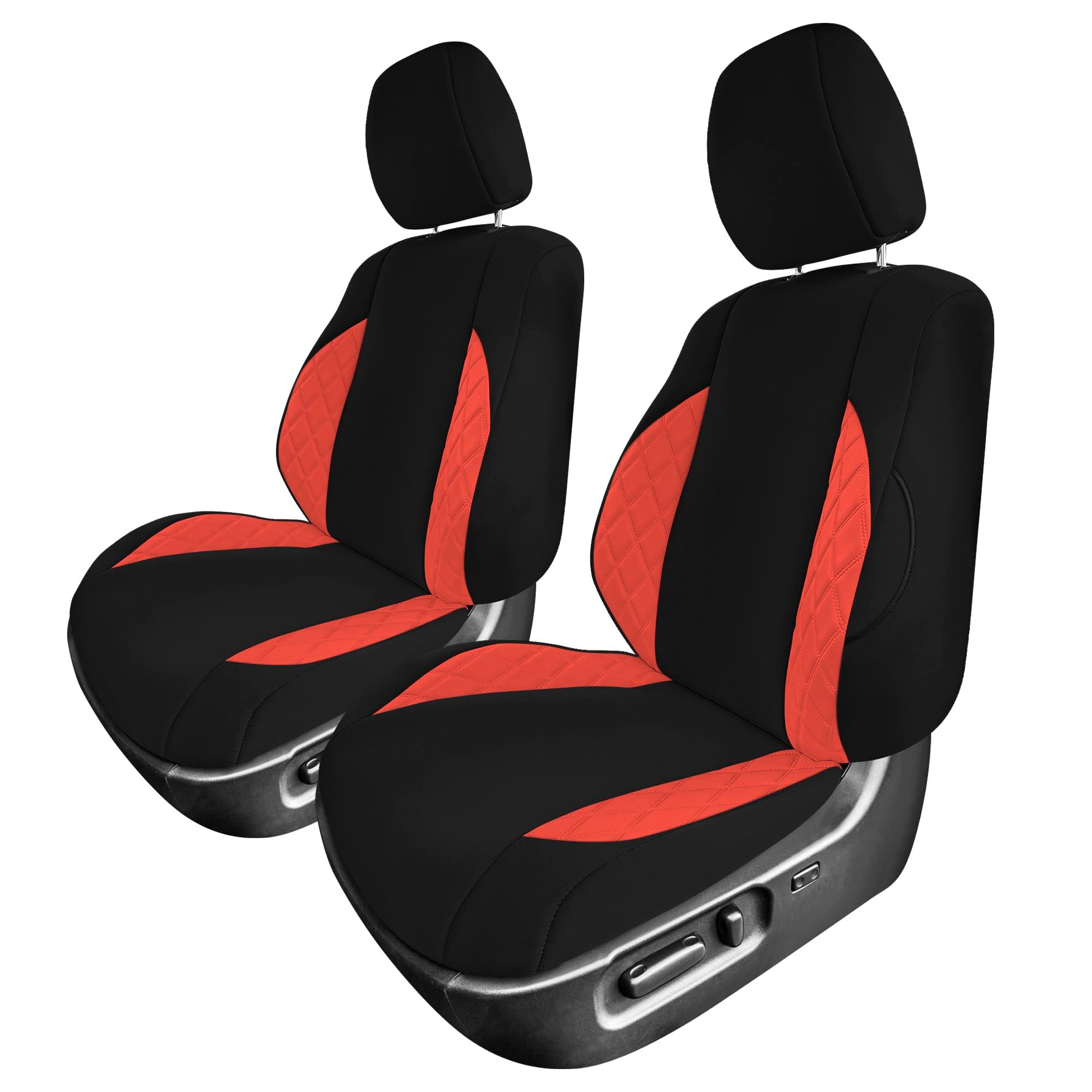 Toyota Tacoma - 2016-2023 - Front Set Seat Covers - Red Ultraflex Neoprene