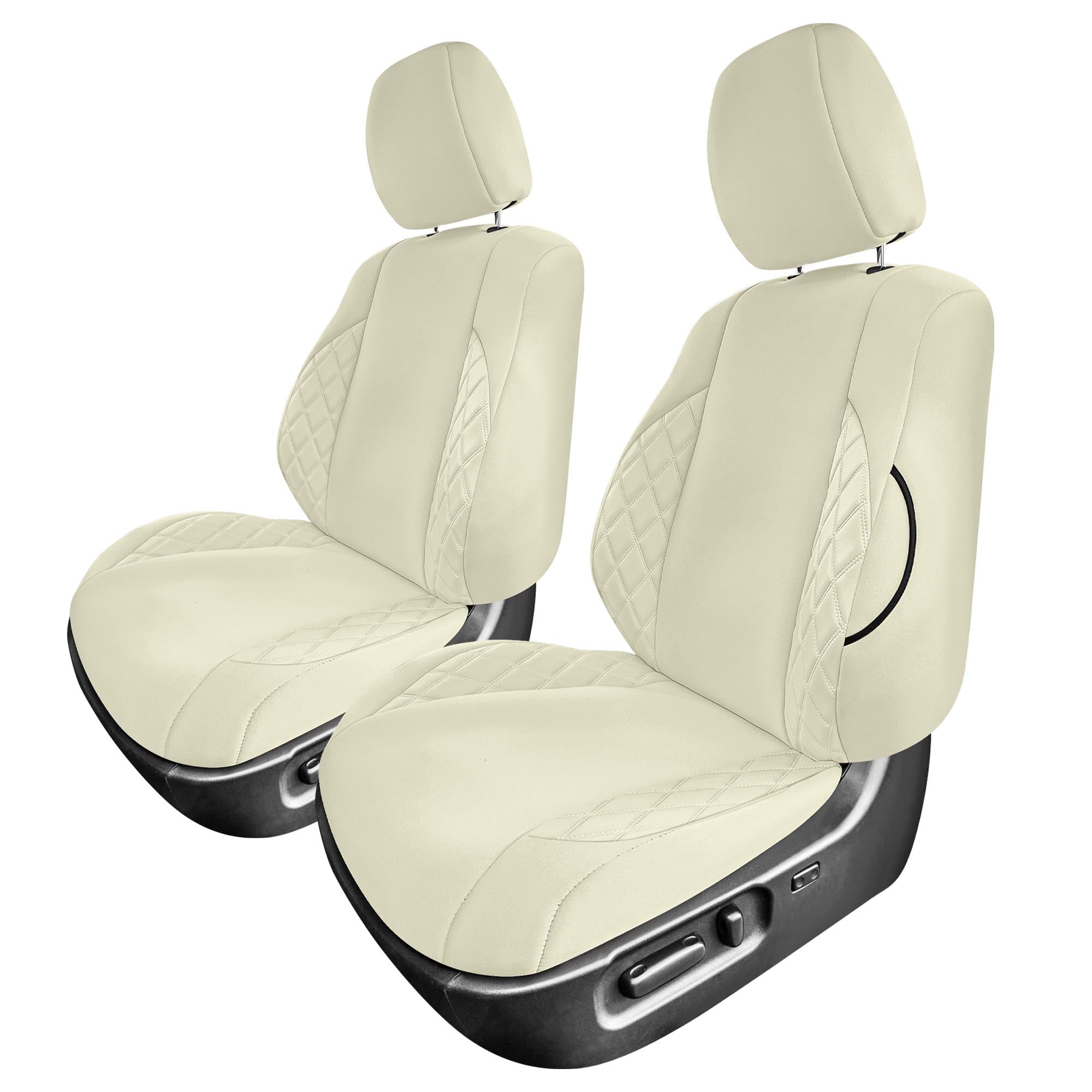 Toyota Tacoma - 2016-2023 - Front Set Seat Covers - Solid Beige Ultraflex Neoprene