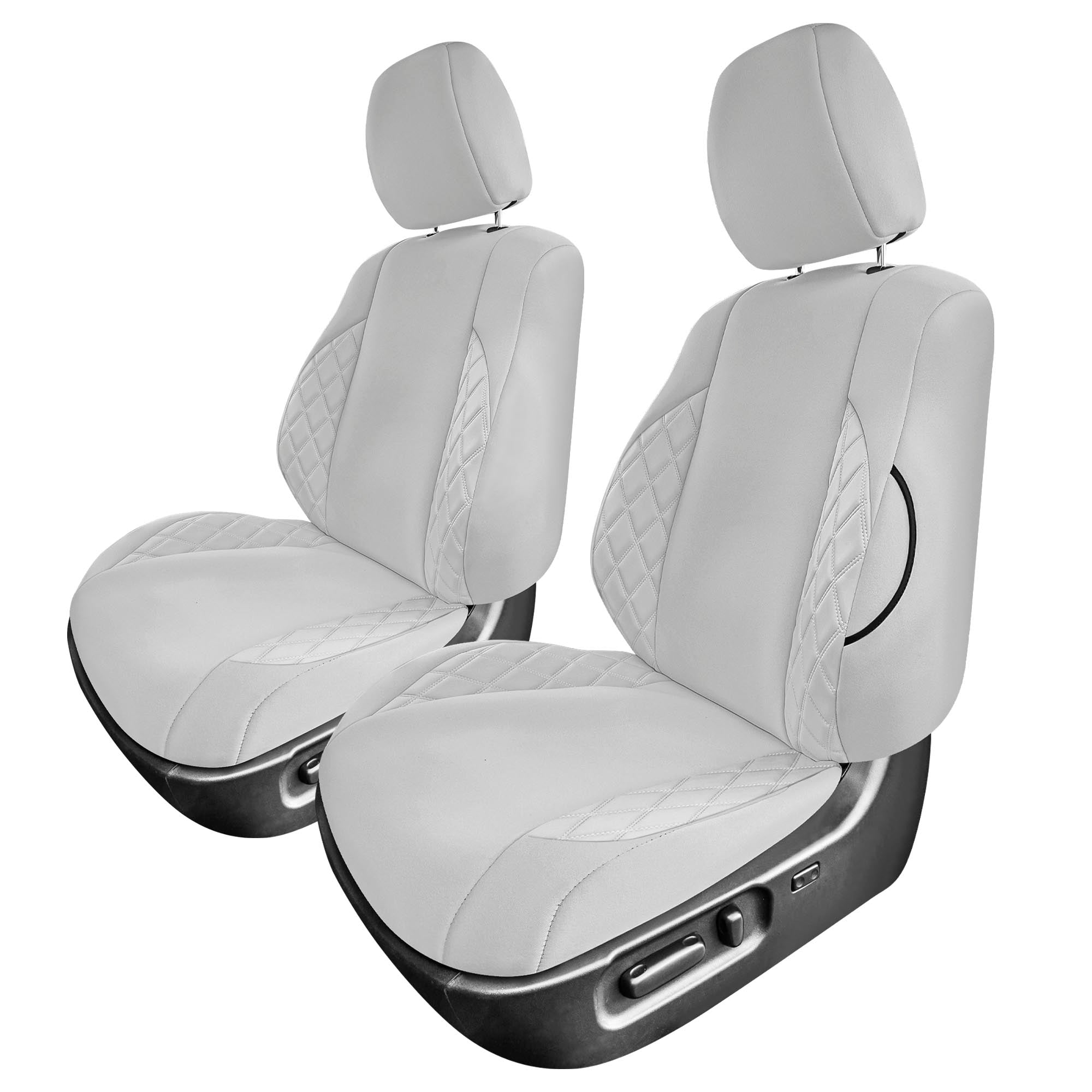 Toyota Tacoma - 2016-2023 - Front Set Seat Covers - Solid Gray Ultraflex Neoprene