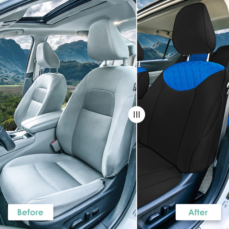 Nissan Altima - 2019 - 2025 - Full Set Seat Covers - Blue Ultraflex Neoprene