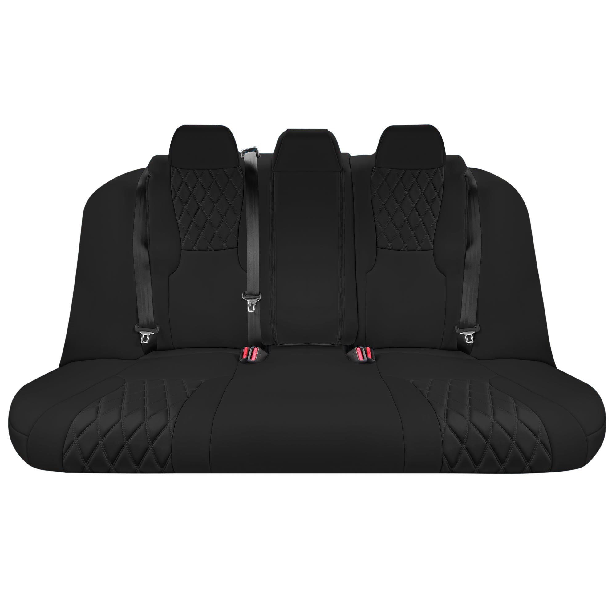 Honda Accord Sport | Sport SE | E X | EX-L | Touring 2023-2024 - Rear Set Seat Covers (Split Bench) - Black Ultraflex Neoprene