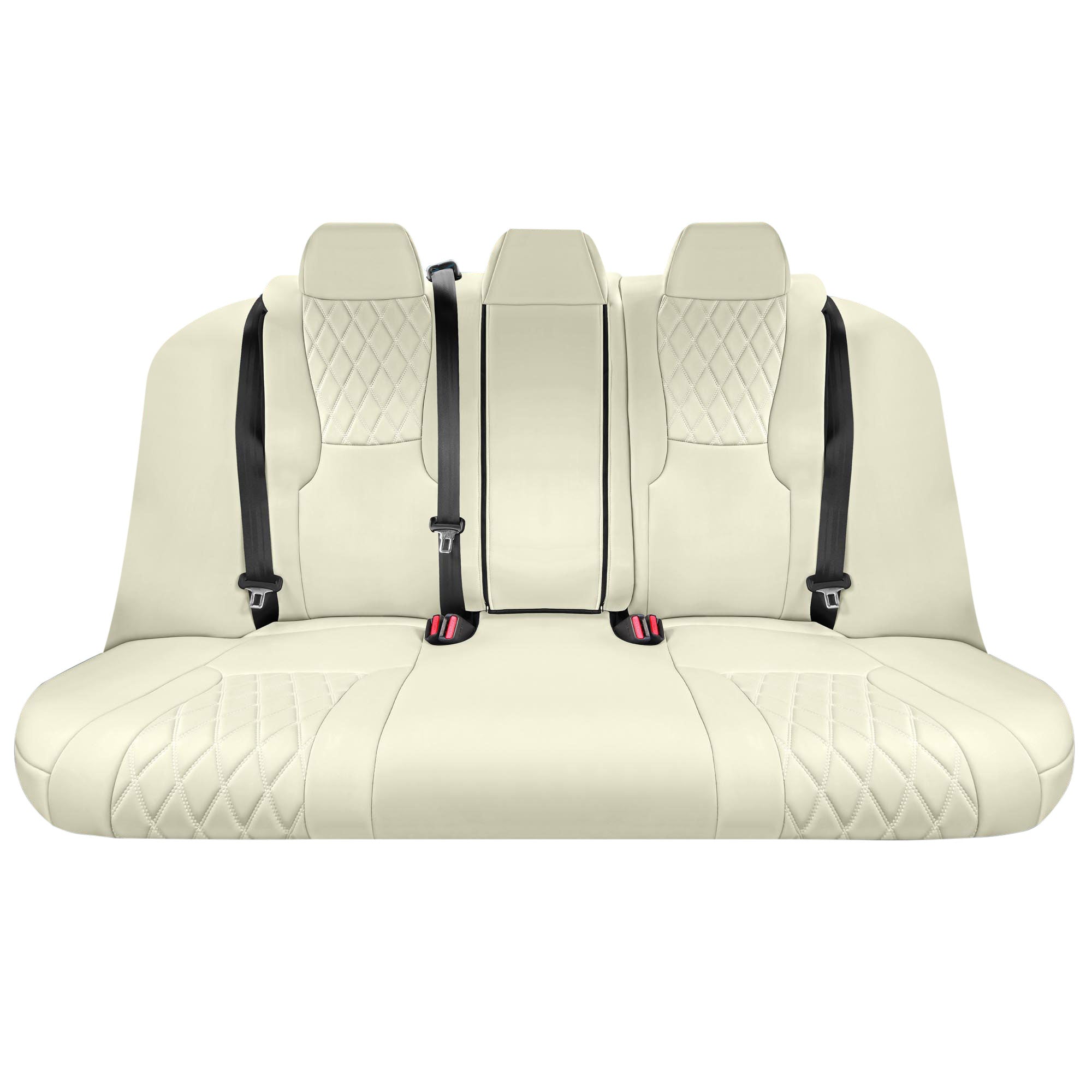 Honda Accord Sport | Sport SE | E X | EX-L | Touring 2023-2024 - Rear Set Seat Covers (Split Bench) - Solid Beige Ultraflex Neoprene