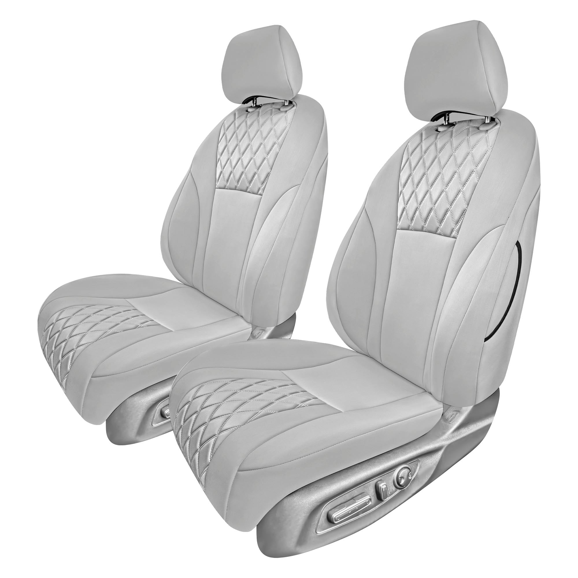 Honda Accord 2023 - 2024 - Front Set Seat Covers - Solid Gray Ultraflex Neoprene