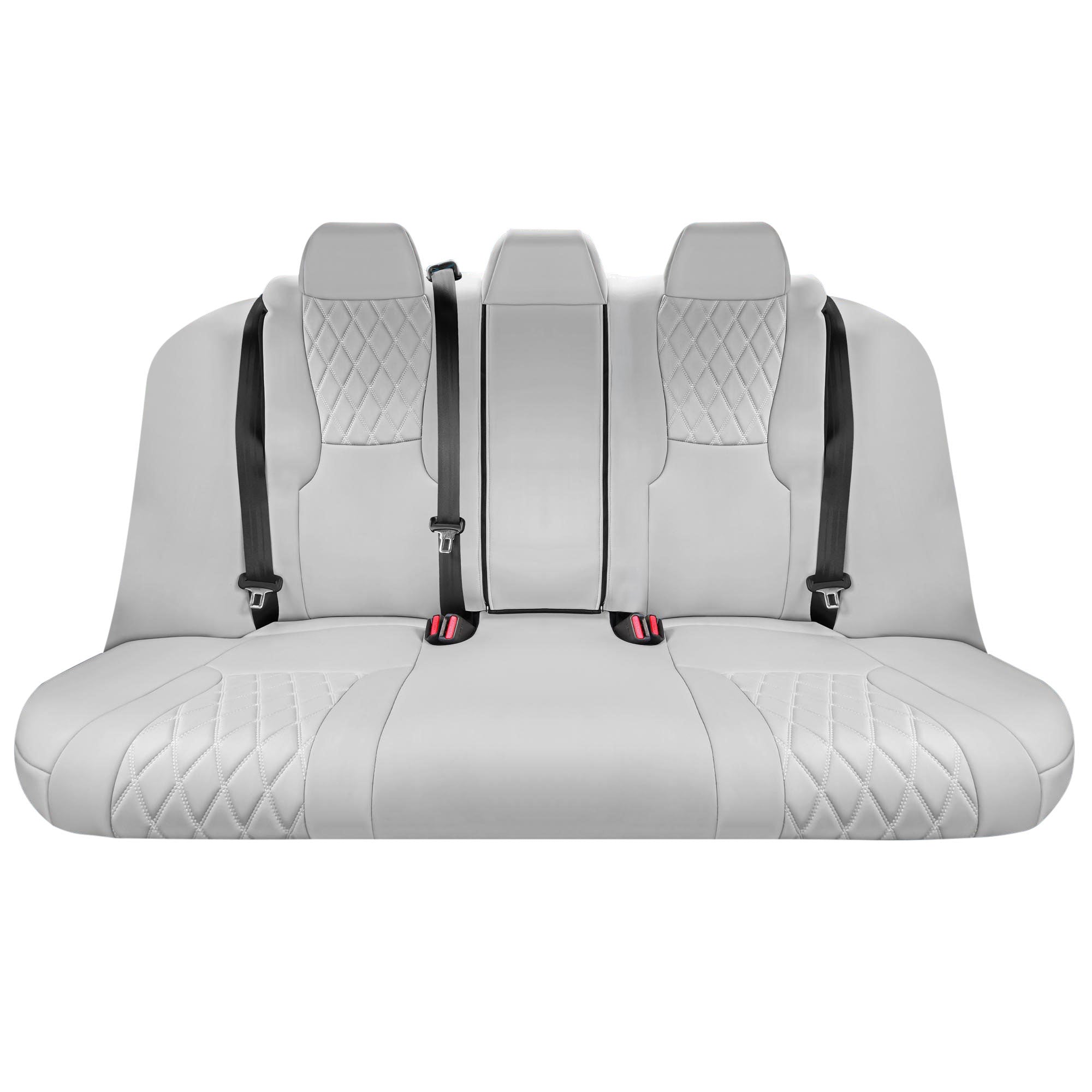 Honda Accord 2023 - 2025 - Rear Set Seat Covers - Ultraflex Neoprene - Rear Fixed Headrests, Solid Backrest - Solid Gray