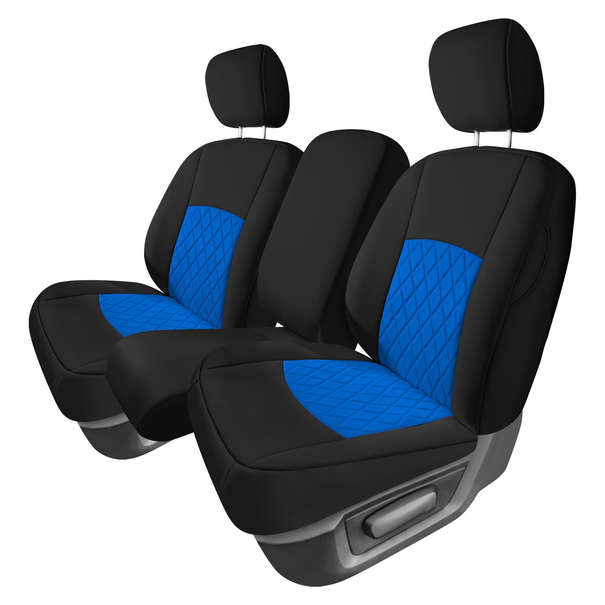 Dodge Ram 1500 2011-2018 & Ram 1500 Classic 2019-2025 - Front Set Seat Covers - Blue Ultraflex Neoprene