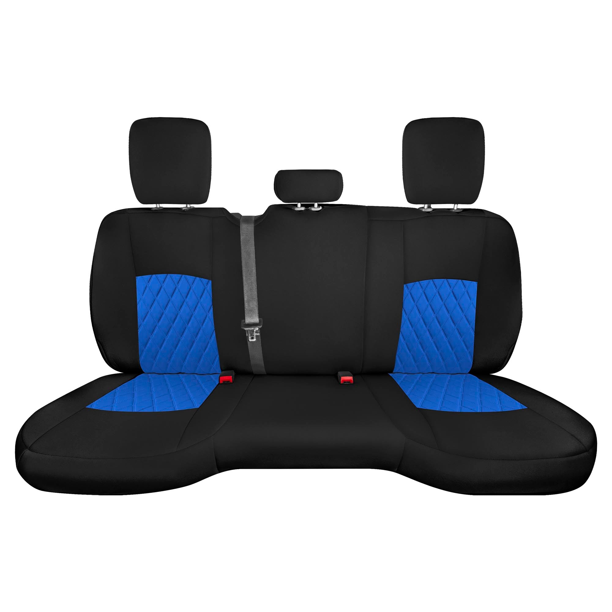 Dodge Ram 1500 2011-2018 & Ram 1500 Classic 2019-2025 Quad Cab - Rear Set Seat Covers - Blue Ultraflex Neoprene