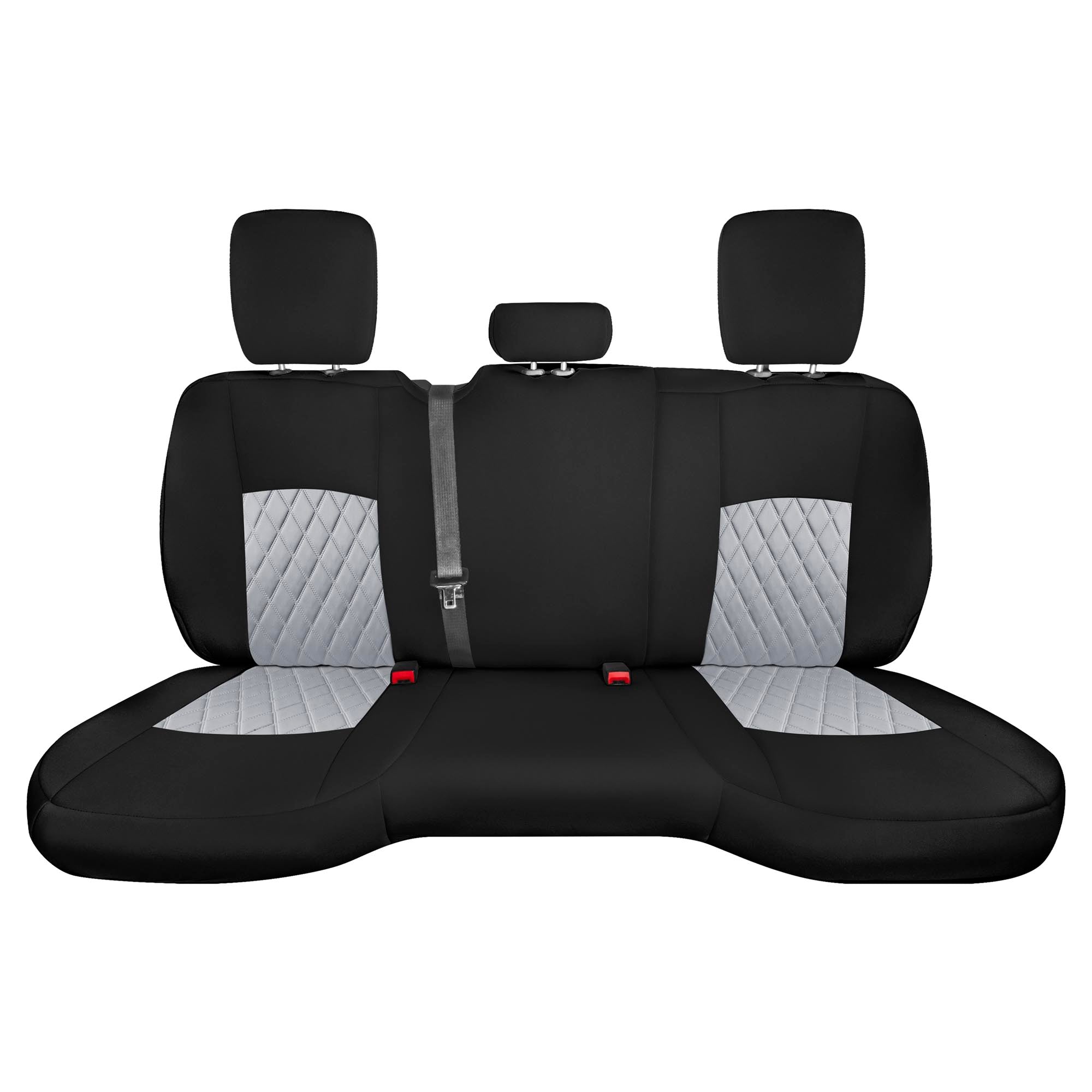 Dodge Ram 1500 2011-2018 & Ram 1500 Classic 2019-2025 Quad Cab - Rear Set Seat Covers - Gray Ultraflex Neoprene