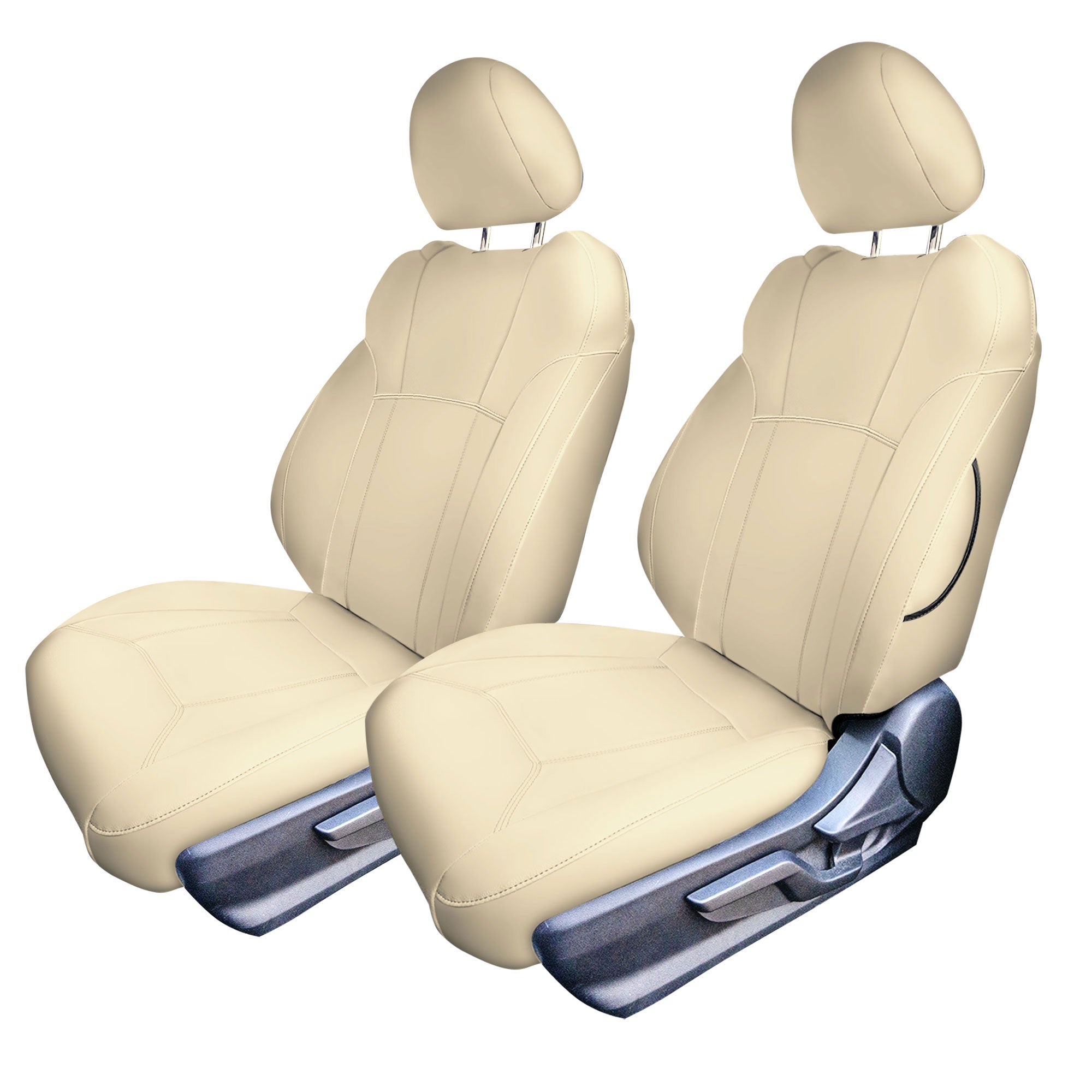 Subaru Forester 2019-2024 - Front Set Seat Covers - Beige Faux Leather