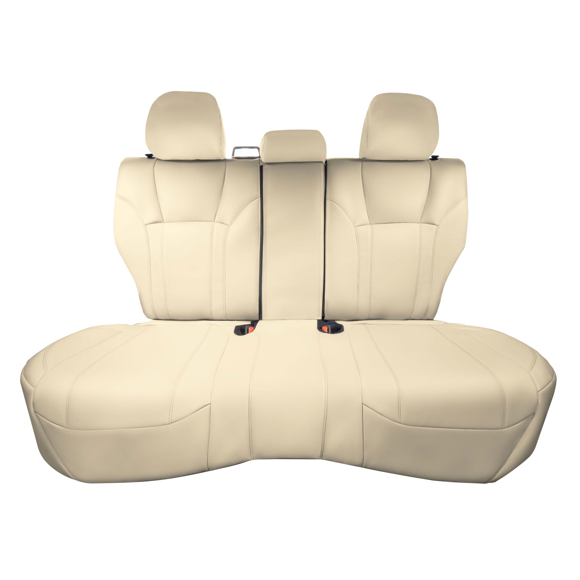 Subaru Forester 2019-2024 - Rear Set Seat Covers - Beige Faux Leather