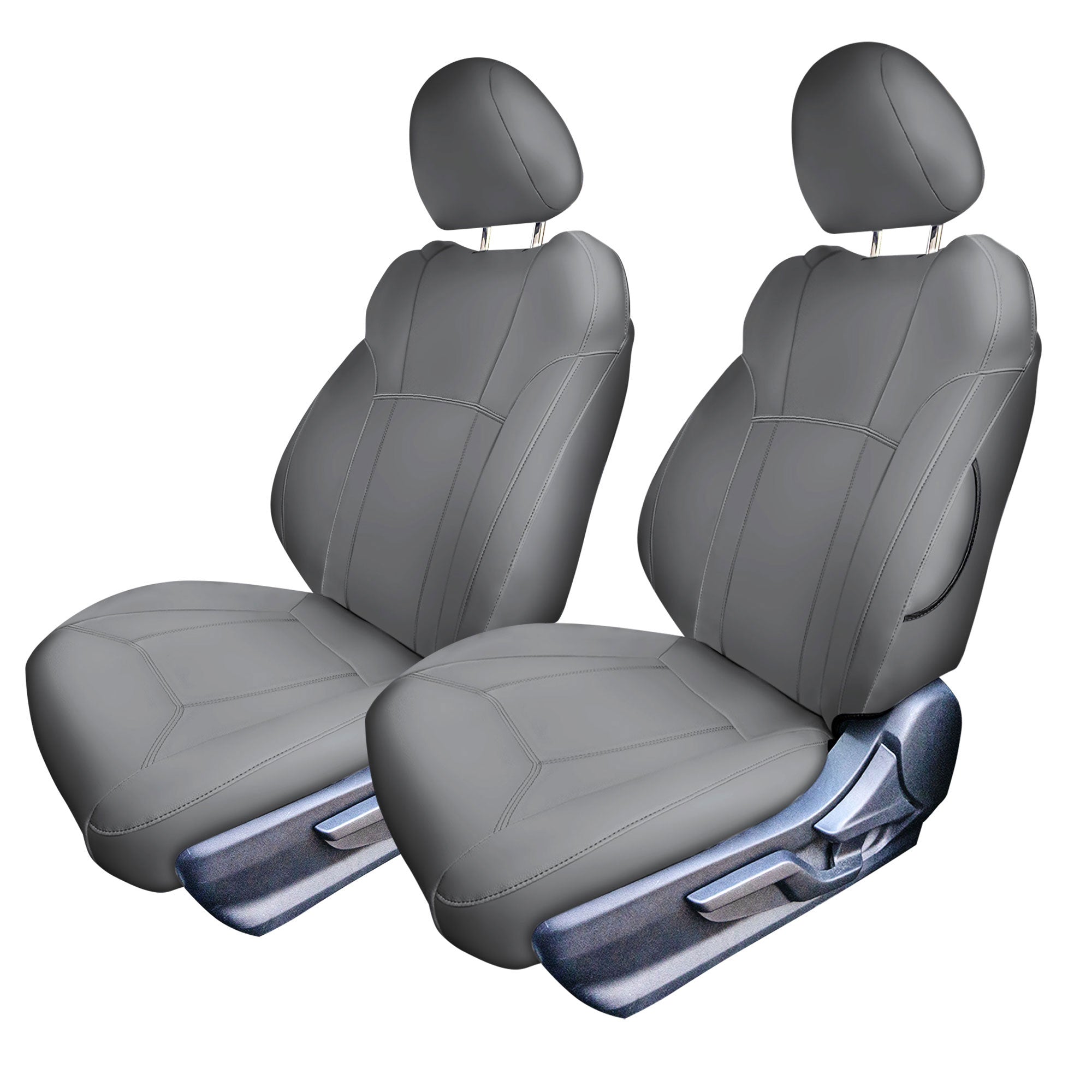 Subaru Forester 2019-2024 - Front Set Seat Covers - Gray Faux Leather