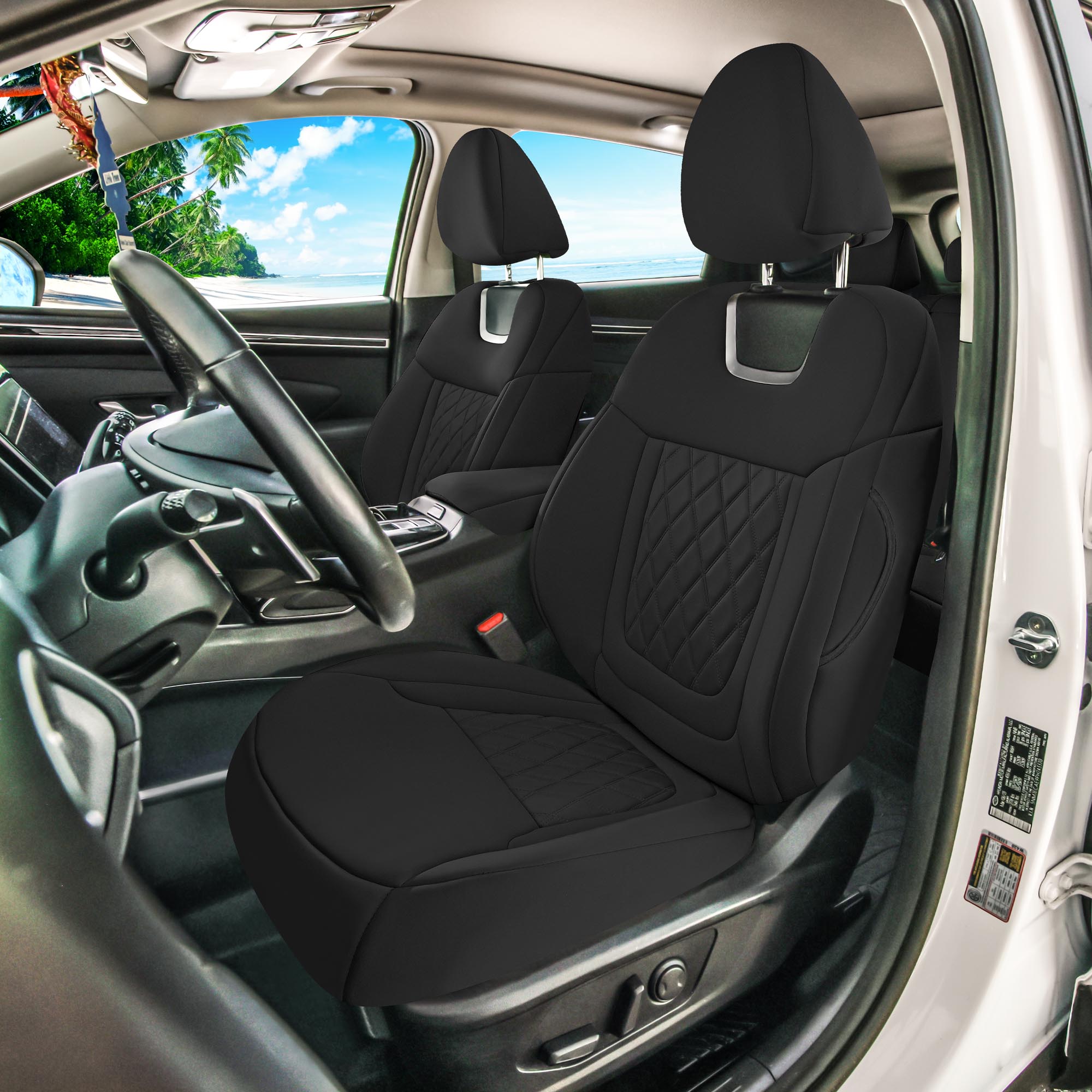Hyundai Tucson - 2022 - 2024 - Full Set Seat Covers - Black Ultraflex Neoprene