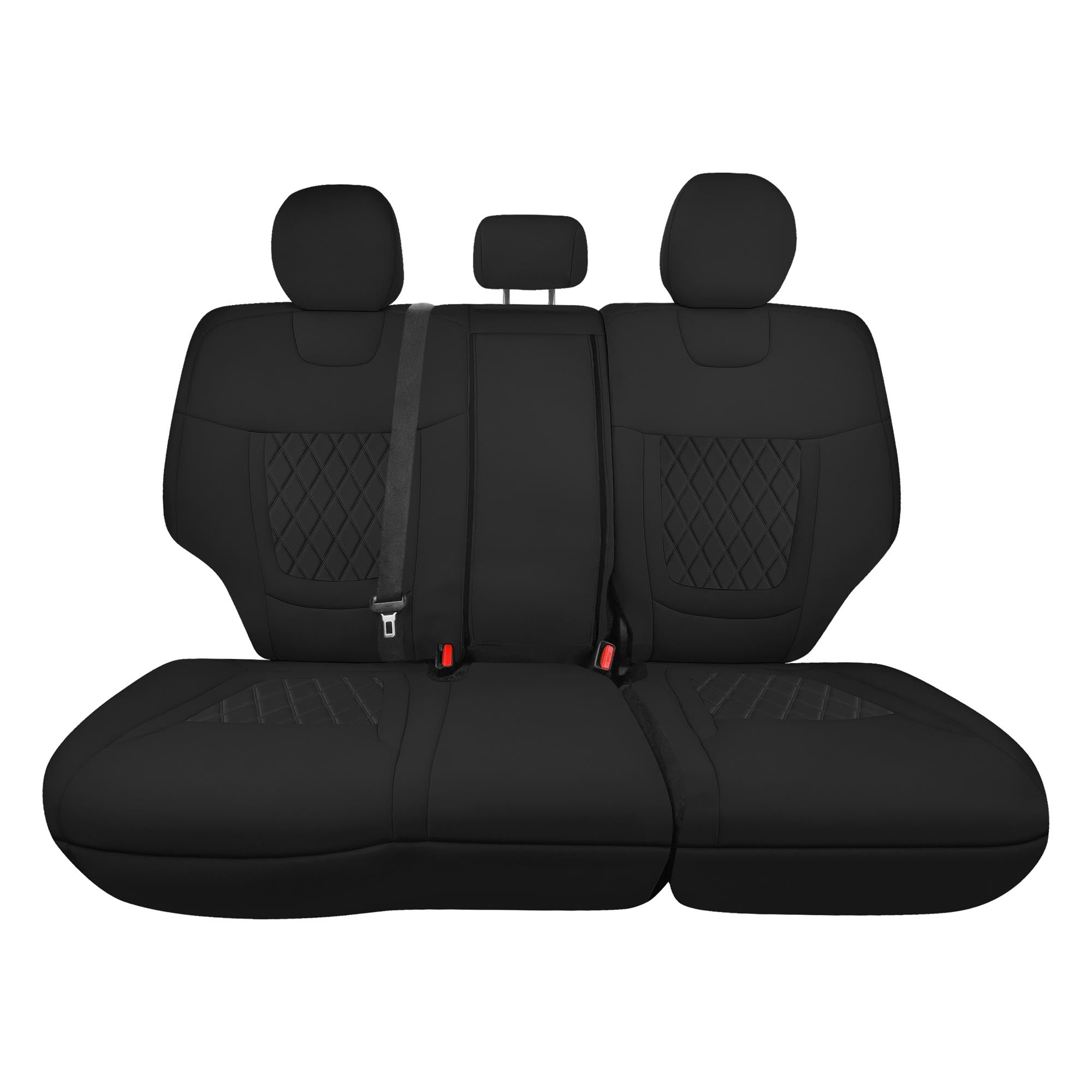 Hyundai Tucson - 2022 - 2024 - Rear Set Seat Covers - Black Ultraflex Neoprene