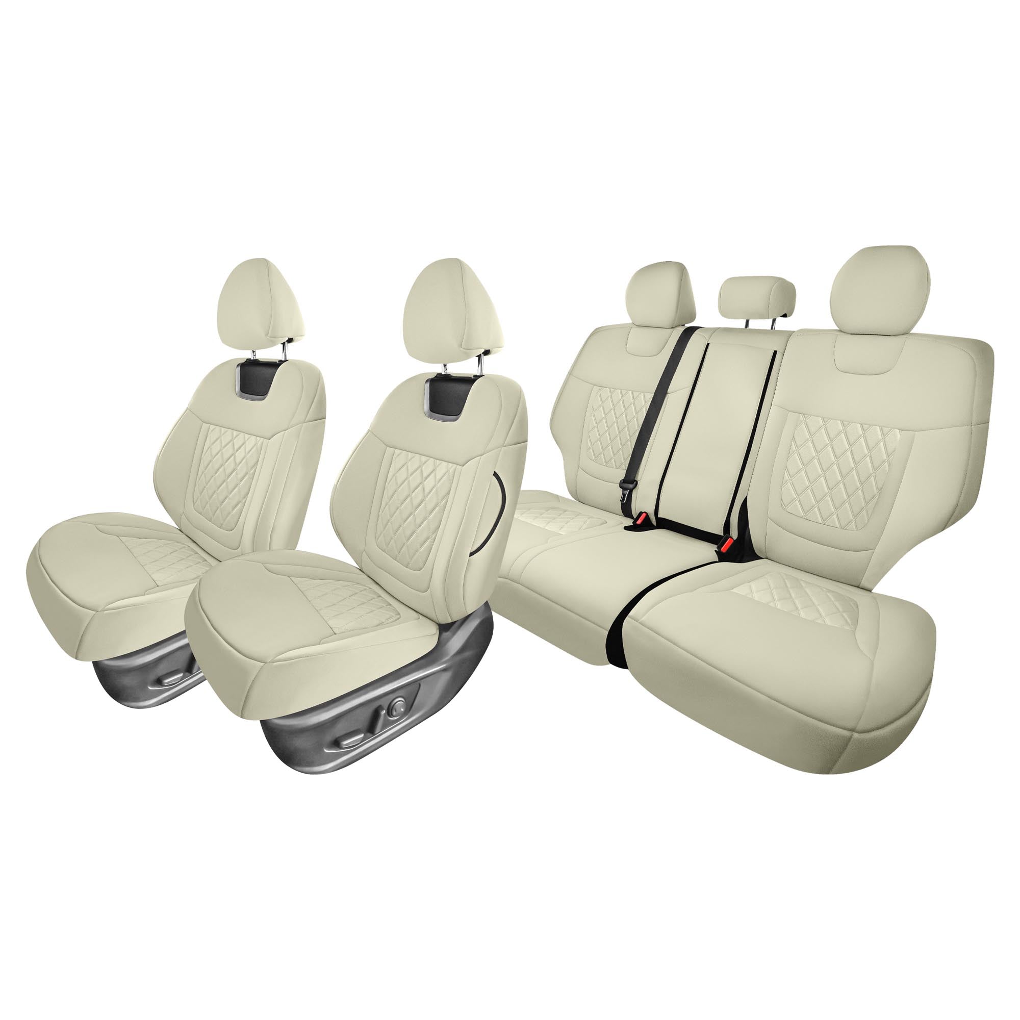 Hyundai Tucson - 2022 - 2024 - Full Set Seat Covers - Solid Beige Ultraflex Neoprene