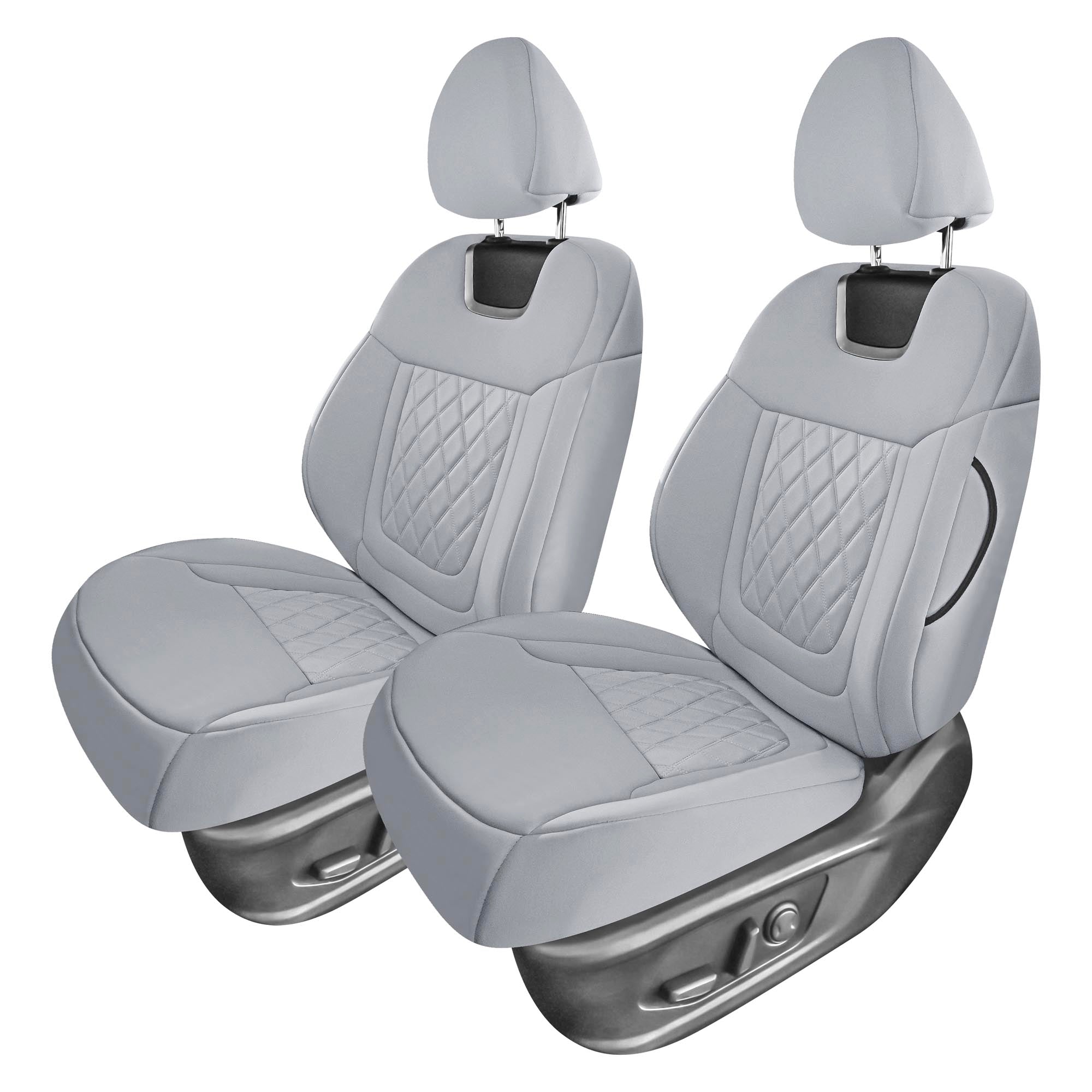 Hyundai Tucson - 2022 - 2024 - Front Set Seat Covers - Solid Gray Ultraflex Neoprene